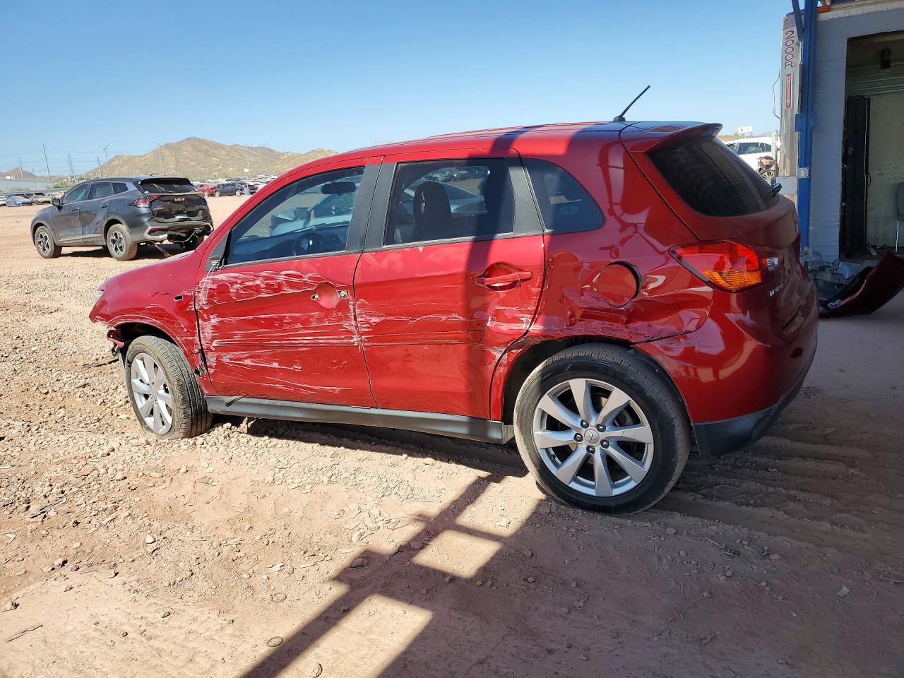 2014 Mitsubishi Outlander Sport Es Red vin: 4A4AP3AU1EE026547