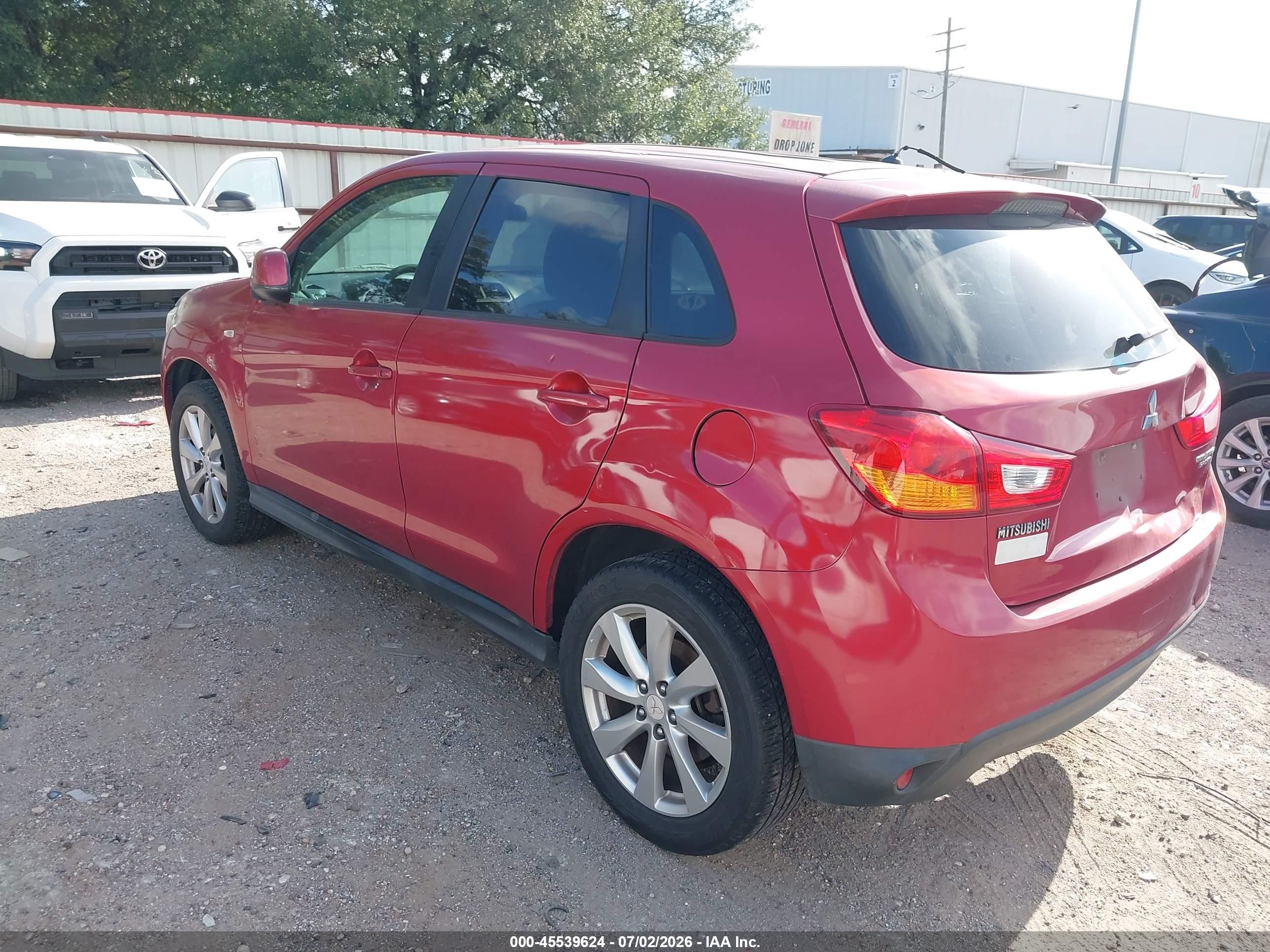 2015 Mitsubishi Outlander Sport Es Red vin: 4A4AP3AU1FE034133