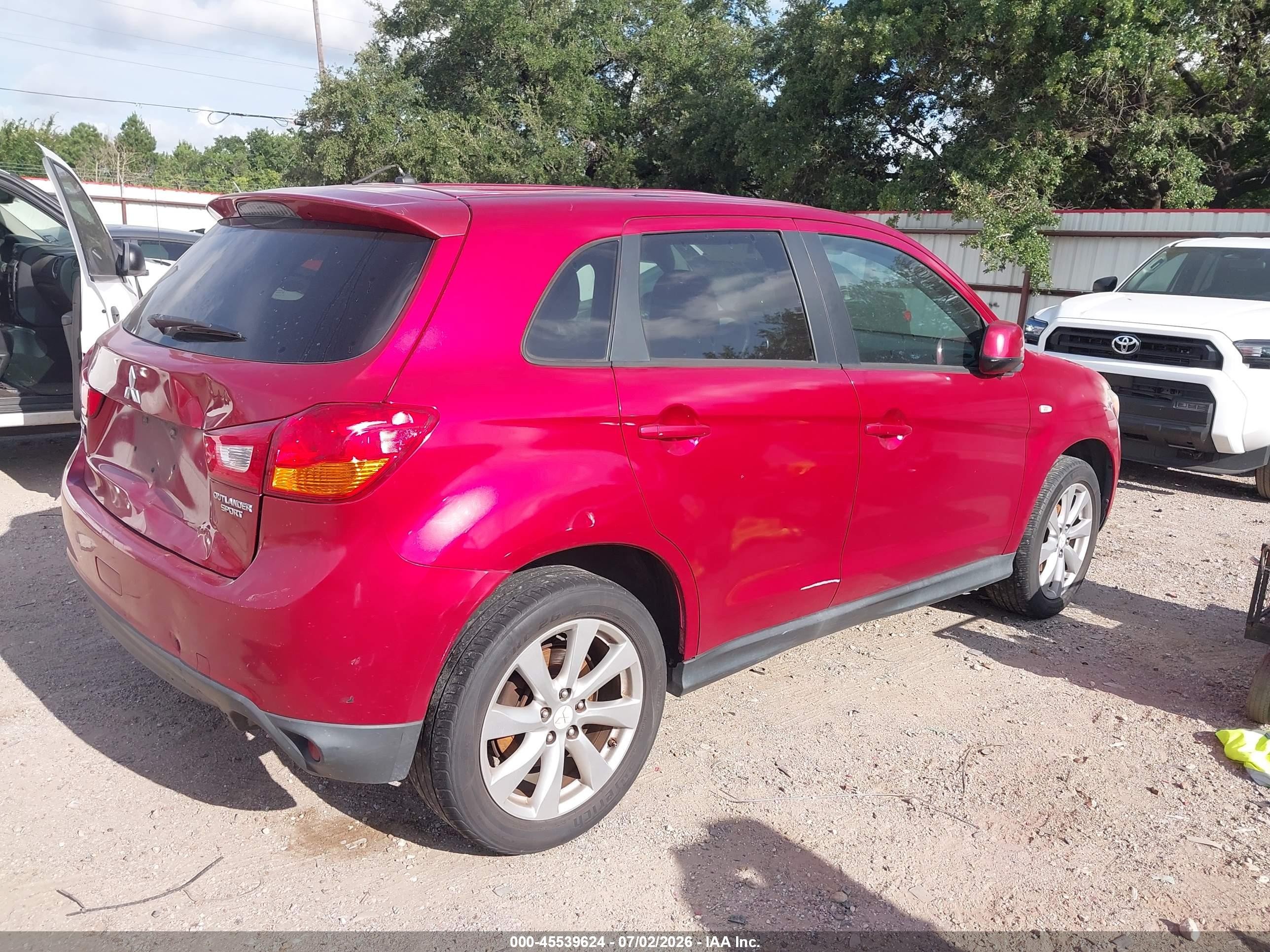 2015 Mitsubishi Outlander Sport Es Red vin: 4A4AP3AU1FE034133