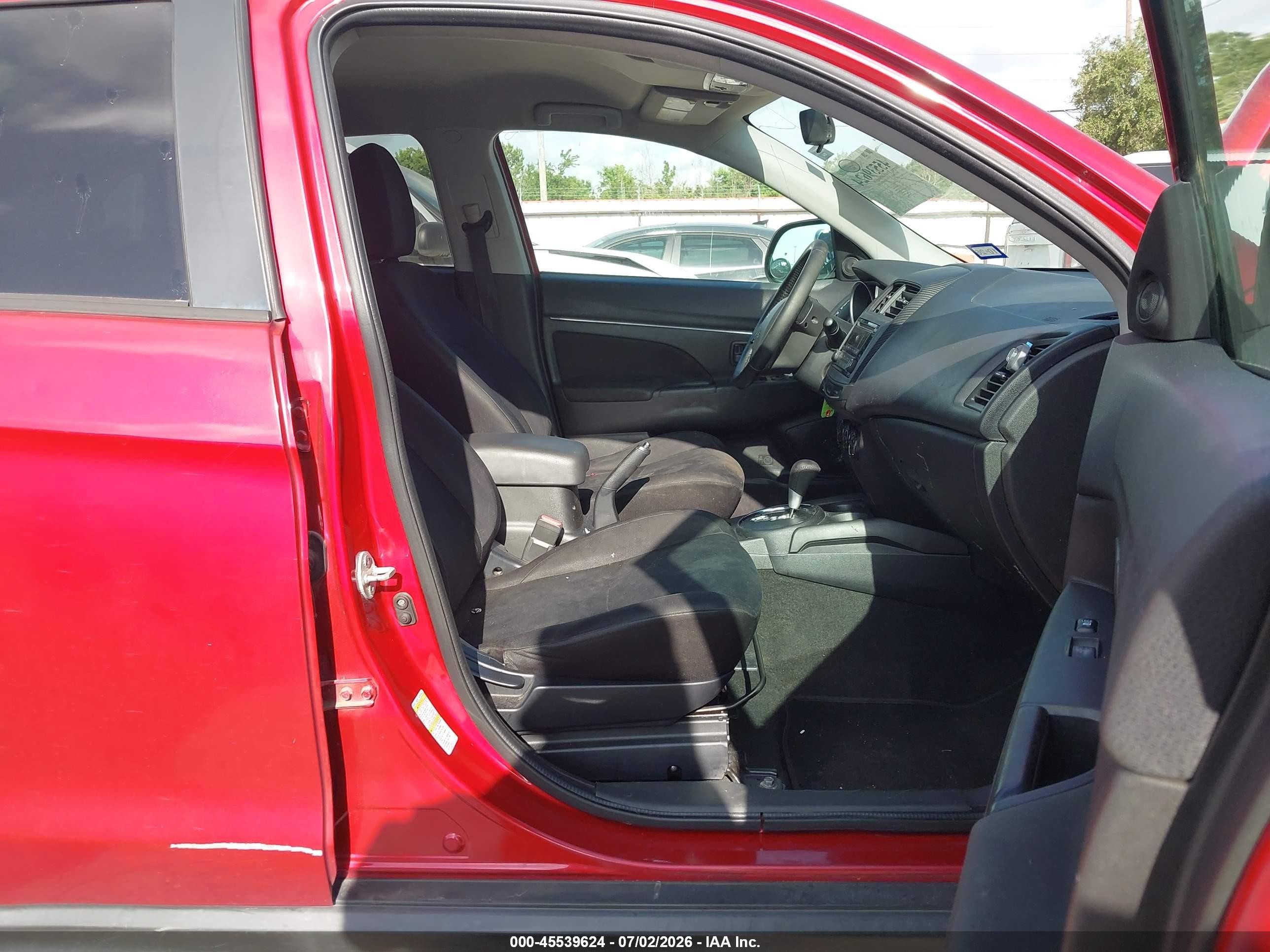 2015 Mitsubishi Outlander Sport Es Red vin: 4A4AP3AU1FE034133