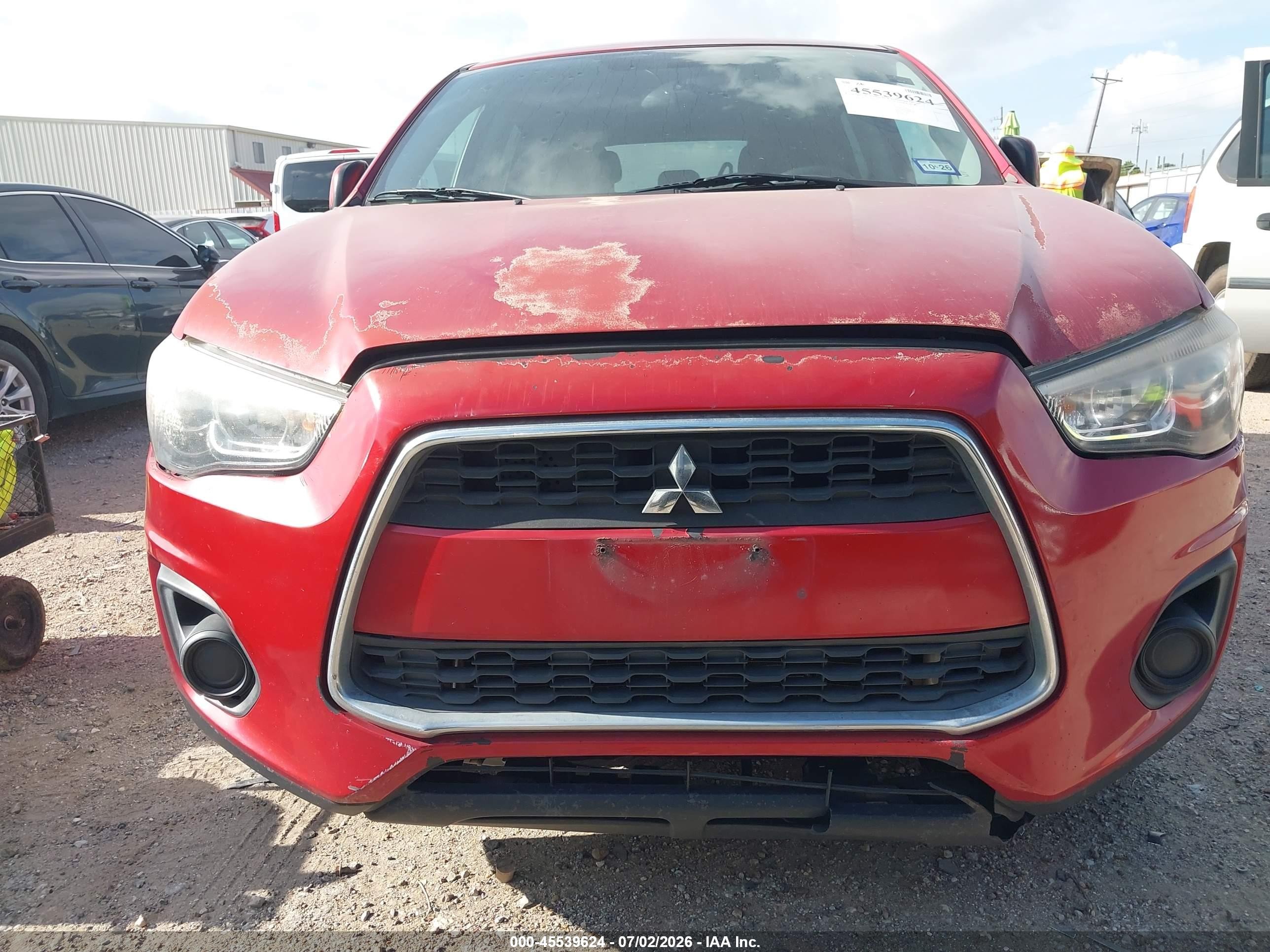 2015 Mitsubishi Outlander Sport Es Red vin: 4A4AP3AU1FE034133