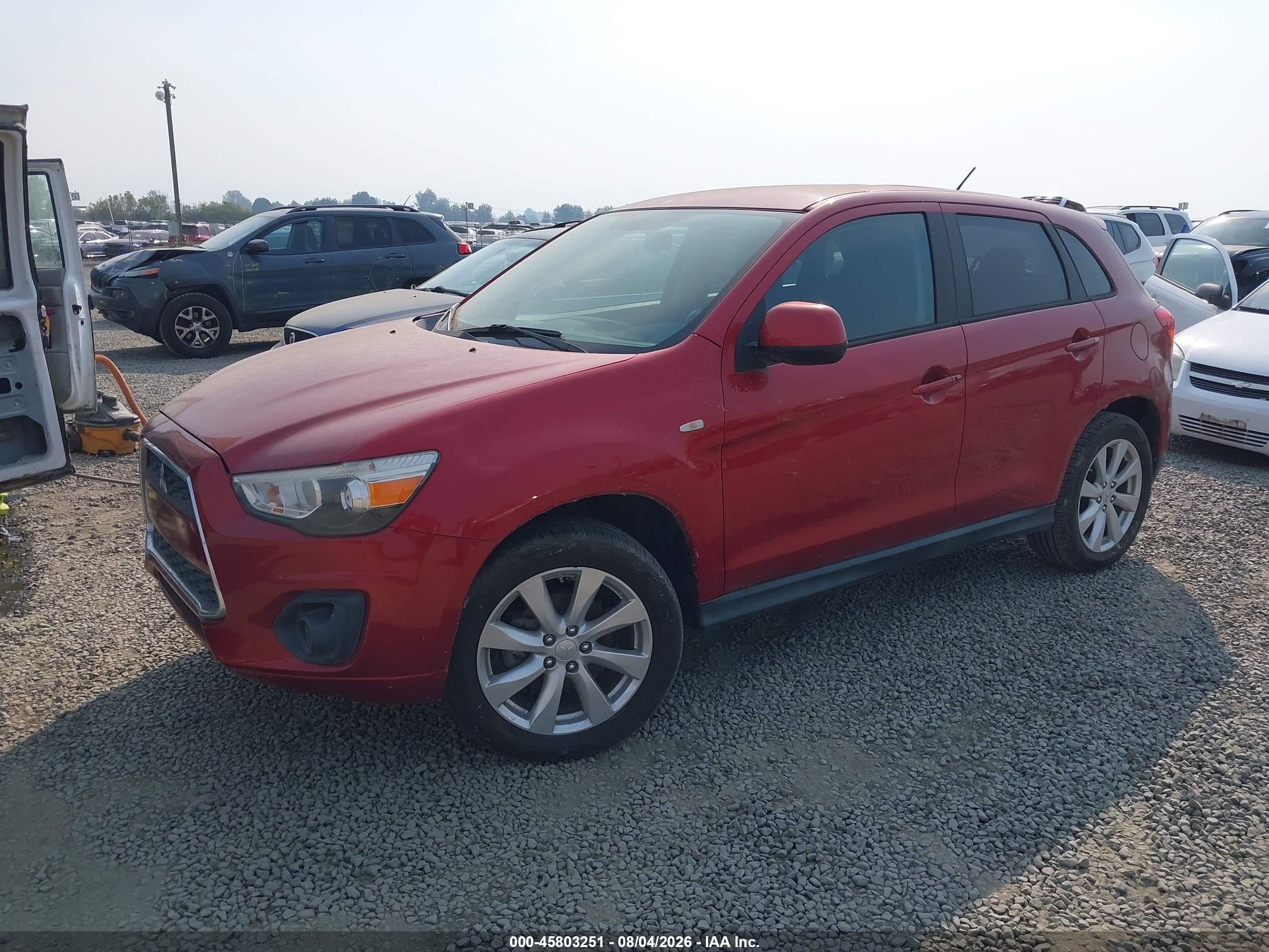 2015 Mitsubishi Outlander Sport Es Red vin: 4A4AP3AU1FE048856