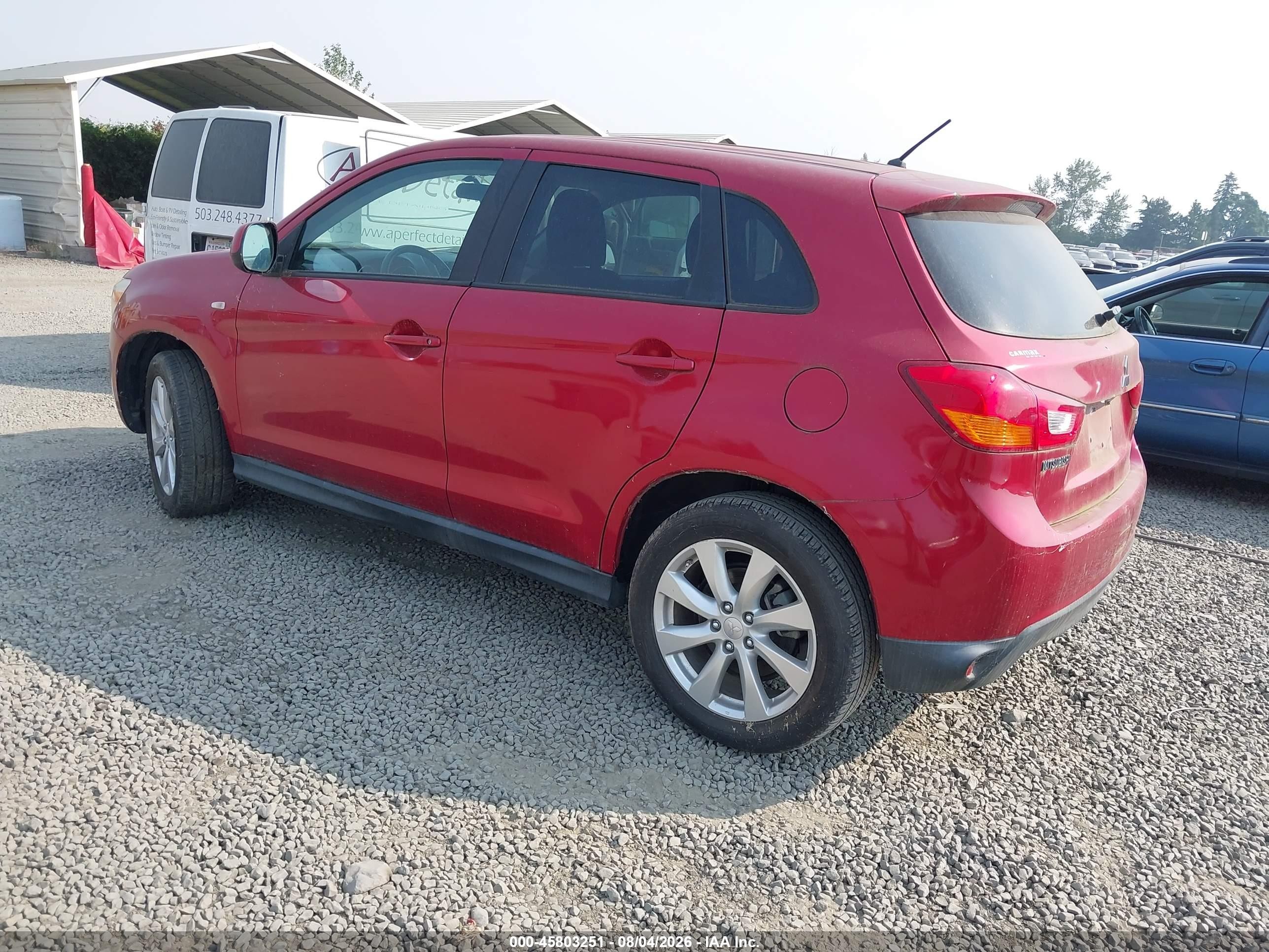 2015 Mitsubishi Outlander Sport Es Red vin: 4A4AP3AU1FE048856