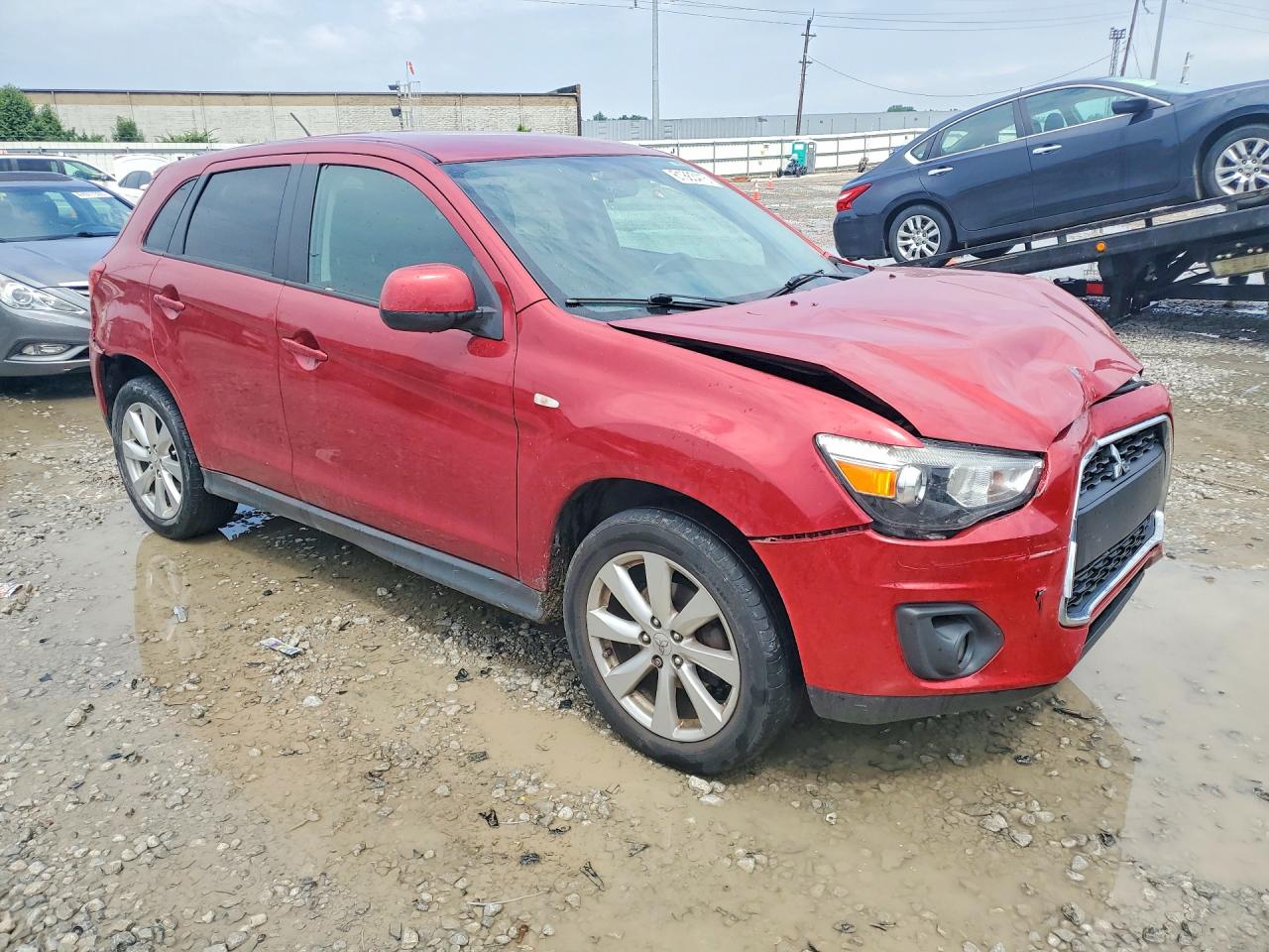 2015 Mitsubishi Outlander Sport Es Red vin: 4A4AP3AU1FE060375