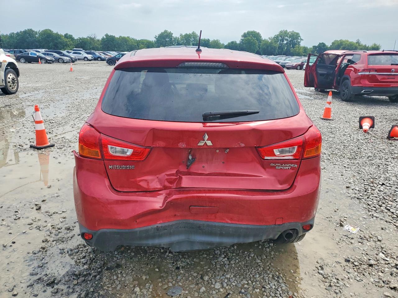 2015 Mitsubishi Outlander Sport Es Red vin: 4A4AP3AU1FE060375