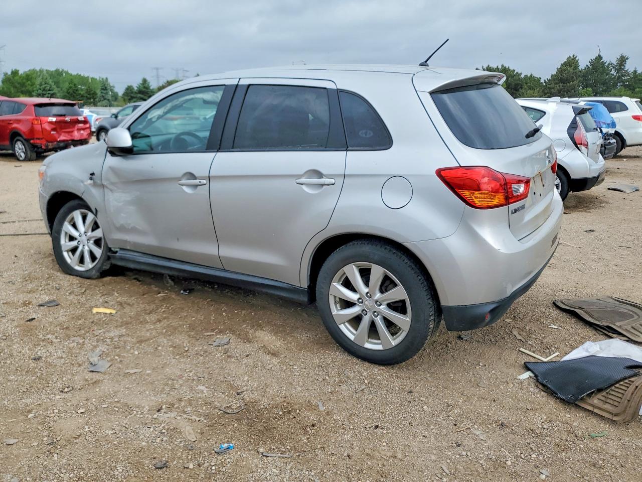 2014 Mitsubishi Outlander Sport Es Silver vin: 4A4AP3AU2EE008428