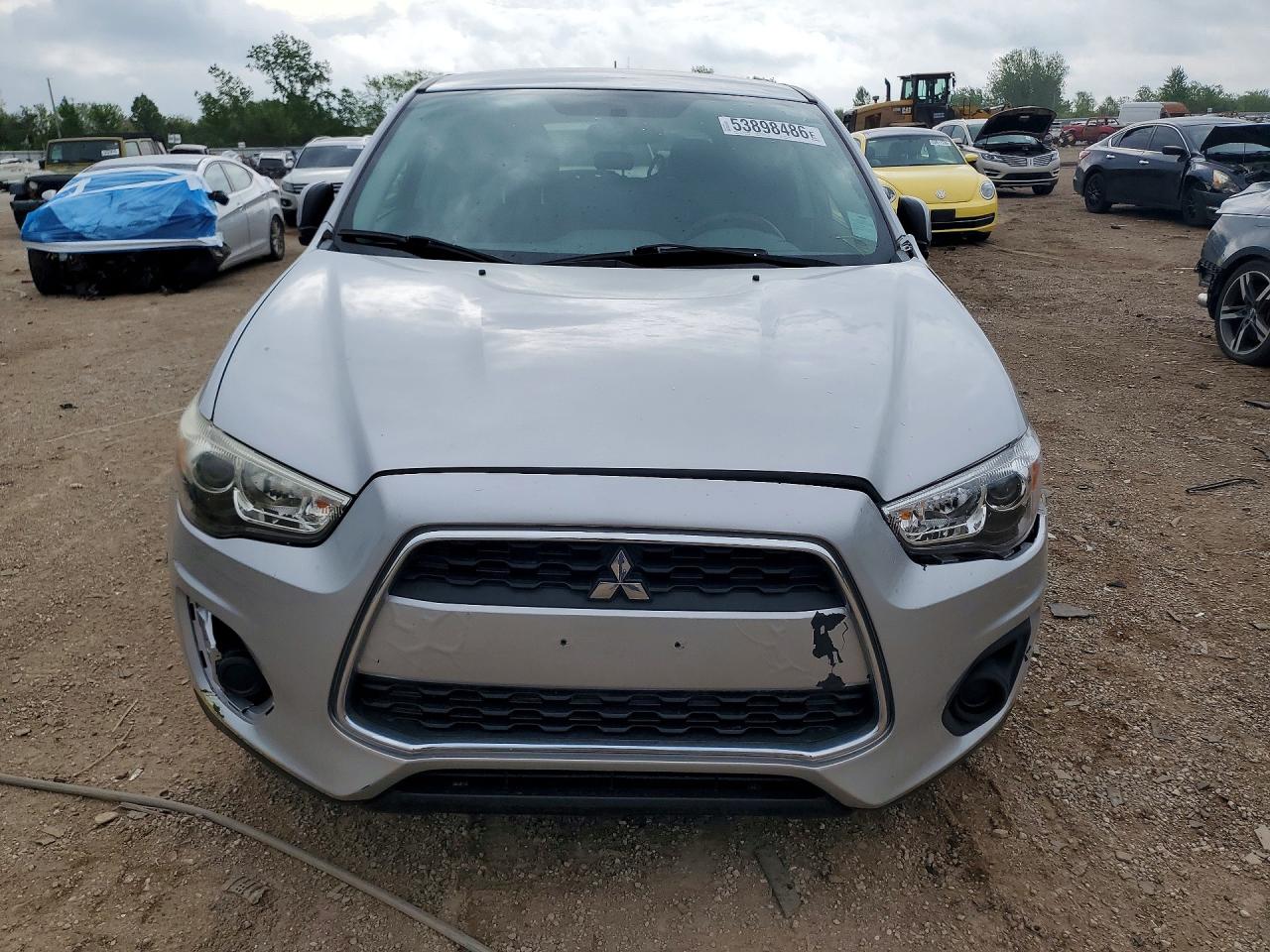 2014 Mitsubishi Outlander Sport Es Silver vin: 4A4AP3AU2EE008428