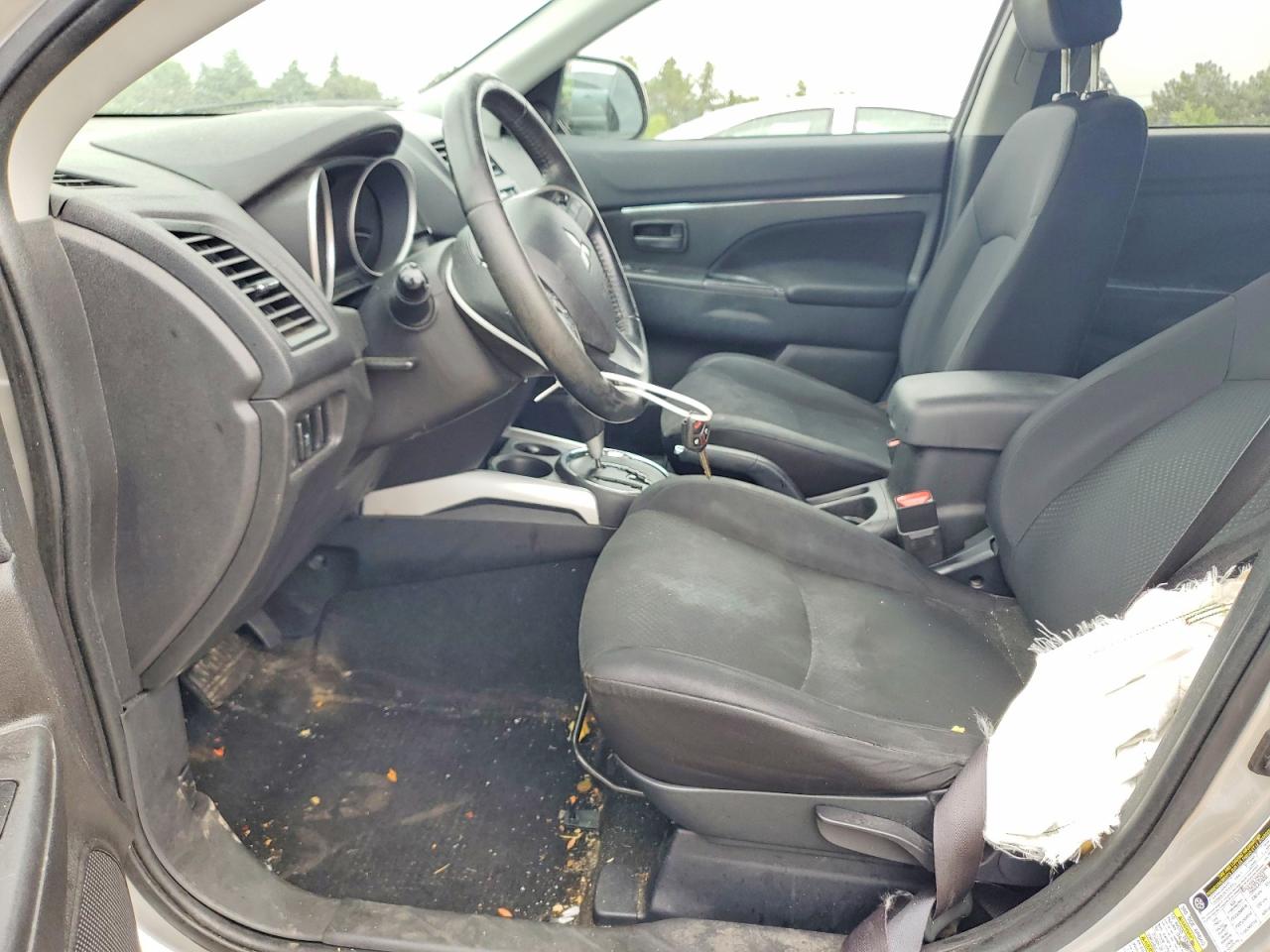 2014 Mitsubishi Outlander Sport Es Silver vin: 4A4AP3AU2EE008428