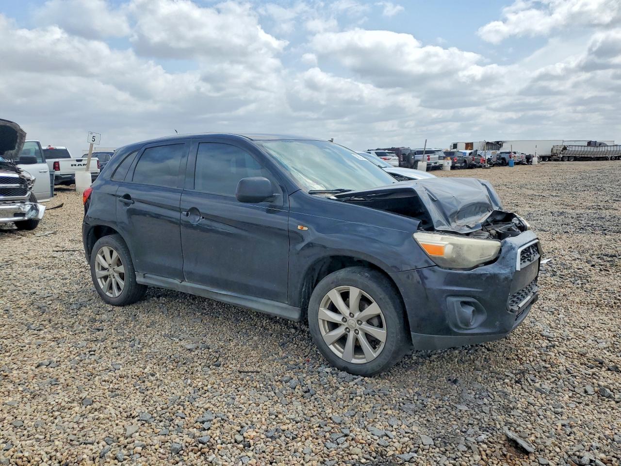 2014 Mitsubishi Outlander Sport Es Black vin: 4A4AP3AU2EE011412