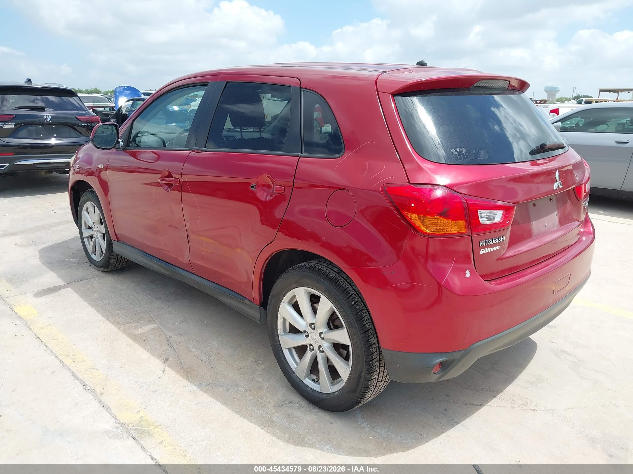 2014 Mitsubishi Outlander Sport Es Red vin: 4A4AP3AU2EE016352