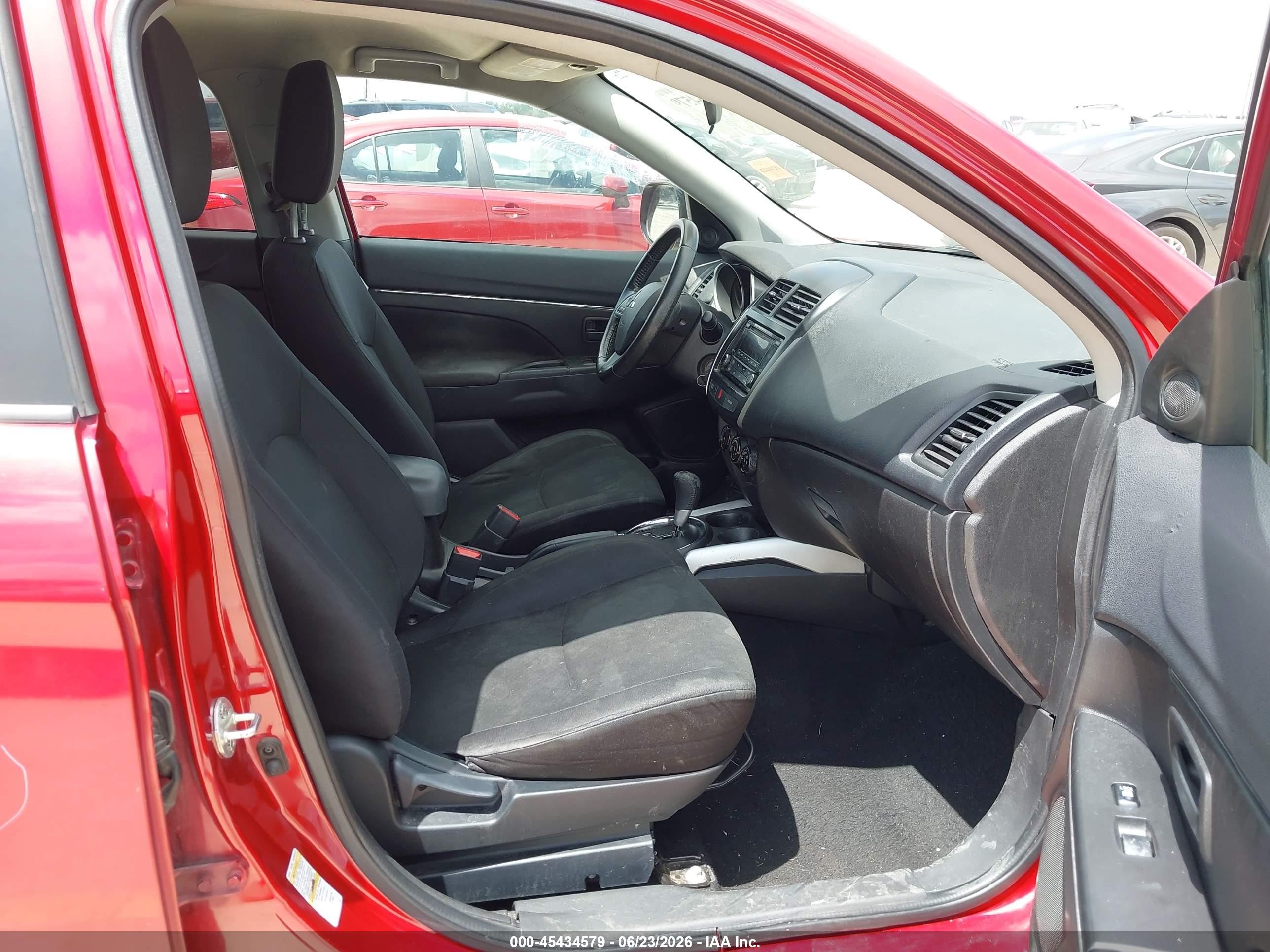 2014 Mitsubishi Outlander Sport Es Red vin: 4A4AP3AU2EE016352