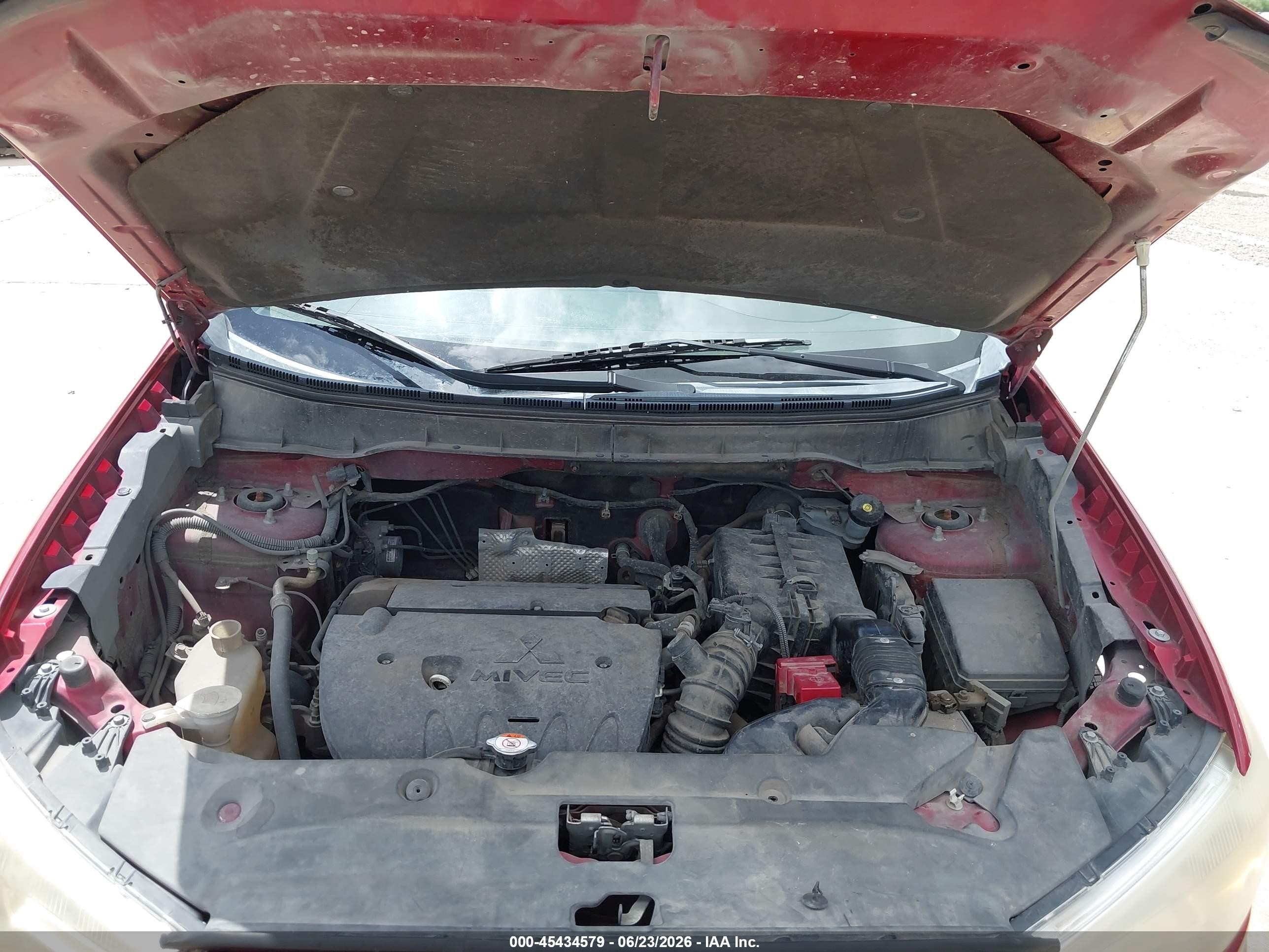 2014 Mitsubishi Outlander Sport Es Red vin: 4A4AP3AU2EE016352