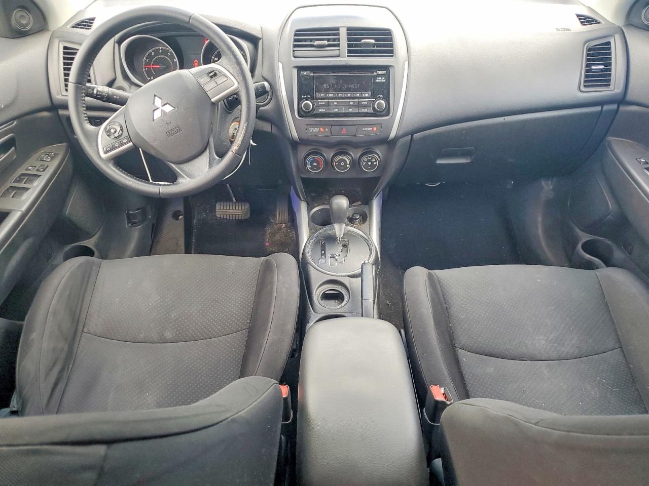 2014 Mitsubishi Outlander Sport Es White vin: 4A4AP3AU2EE018313