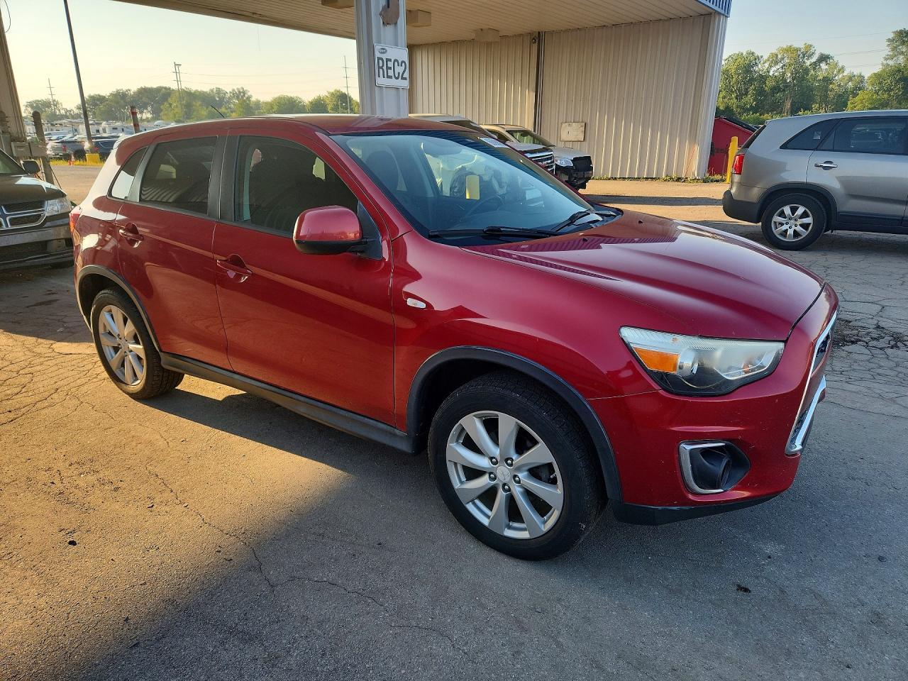2015 Mitsubishi Outlander Sport Es Red vin: 4A4AP3AU2FE014439