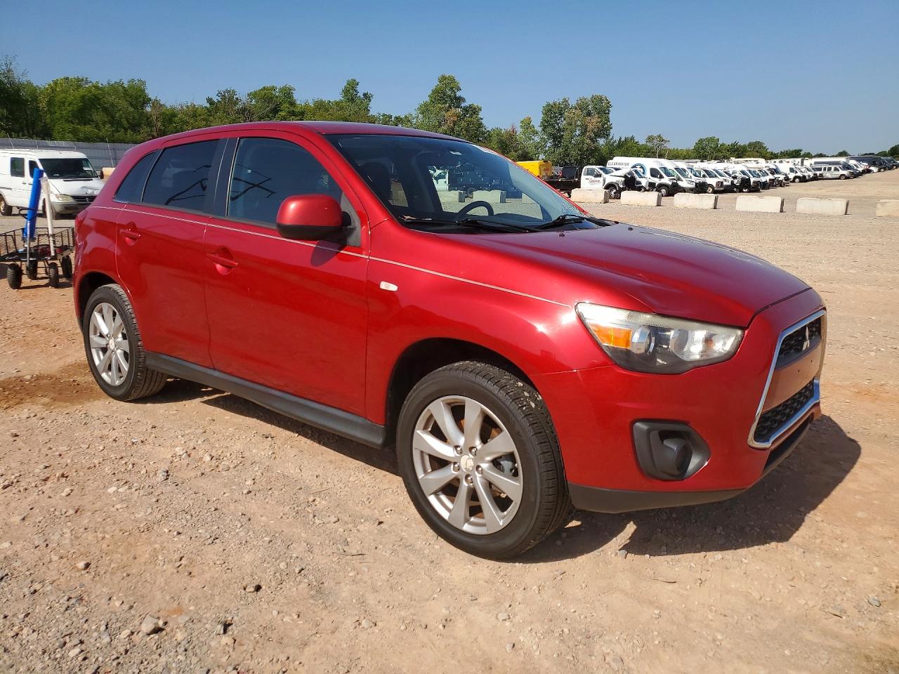 2015 Mitsubishi Outlander Sport Es Red vin: 4A4AP3AU2FE021827
