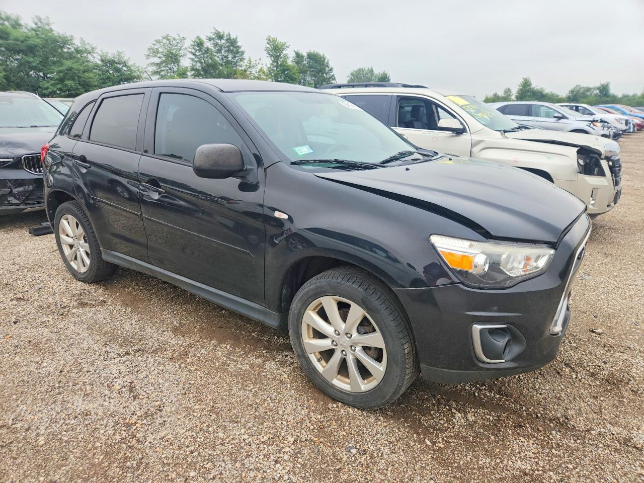 2015 Mitsubishi Outlander Sport Es Black vin: 4A4AP3AU2FE032245