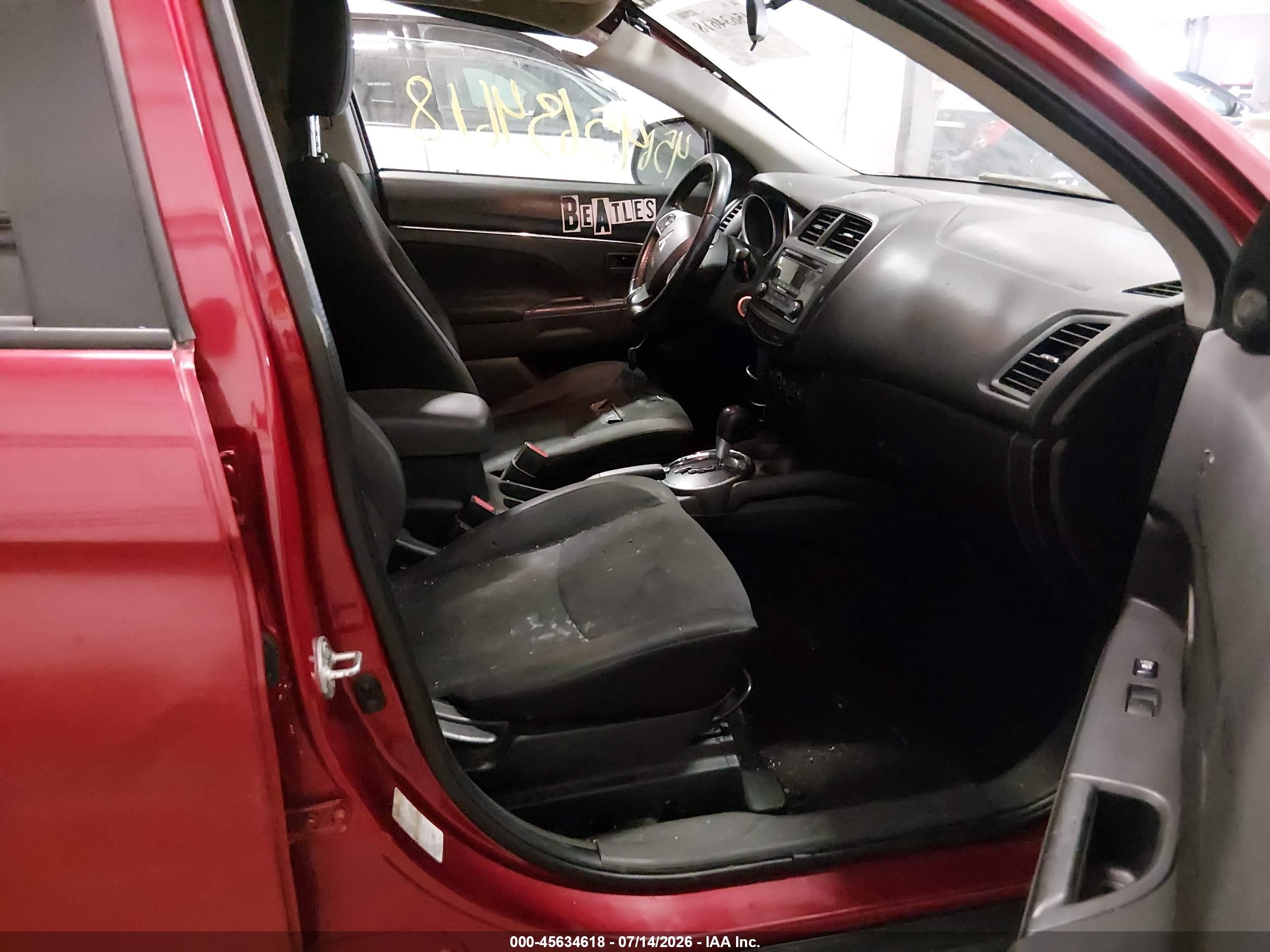 2015 Mitsubishi Outlander Sport Es Red vin: 4A4AP3AU2FE048848