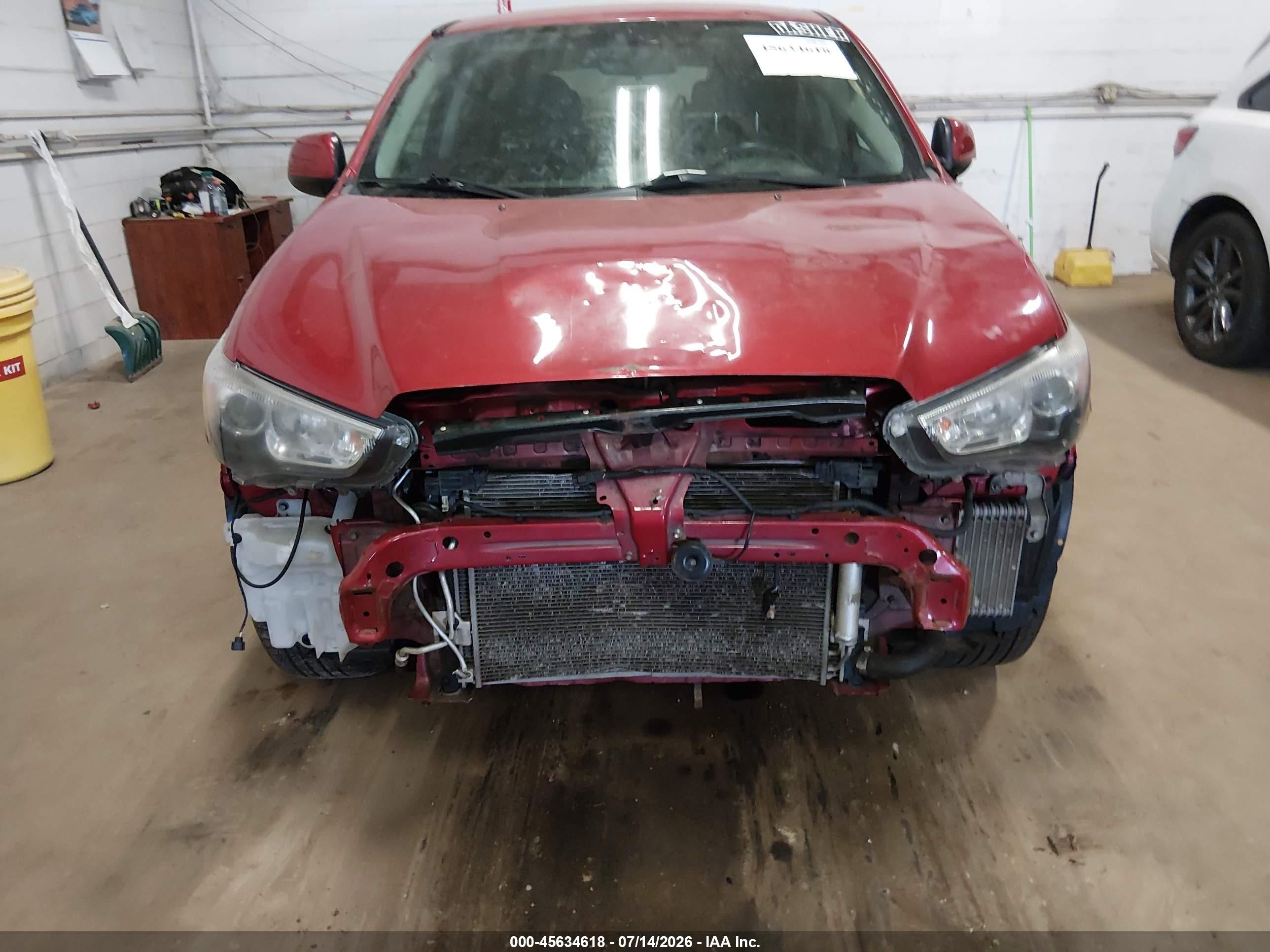 2015 Mitsubishi Outlander Sport Es Red vin: 4A4AP3AU2FE048848