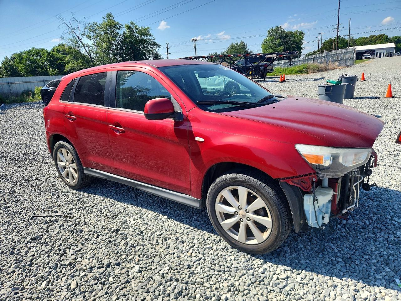 2013 Mitsubishi Outlander Sport Es Burgundy vin: 4A4AP3AU3DE015533