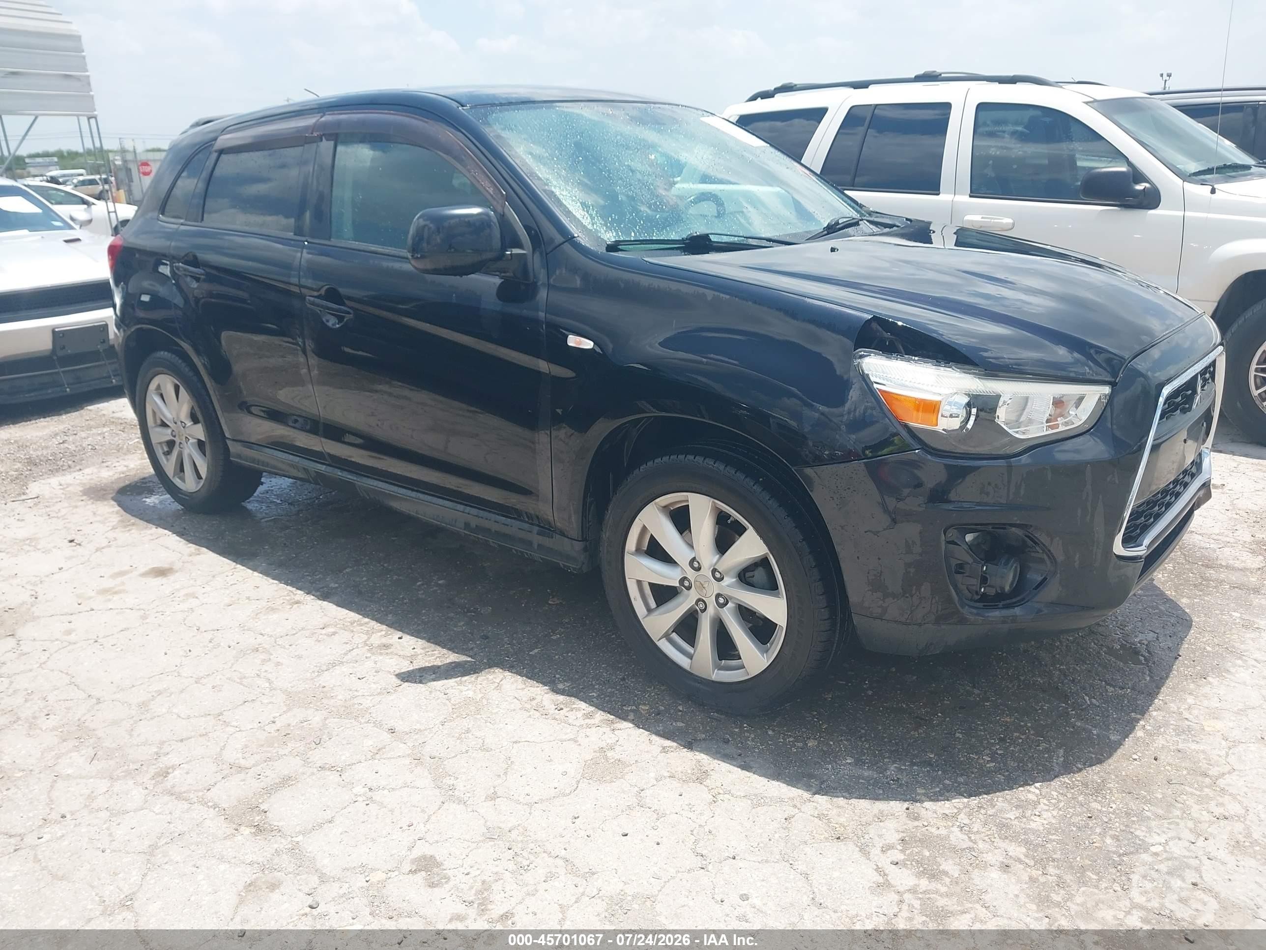2014 Mitsubishi Outlander Sport Es Black vin: 4A4AP3AU3EE010995