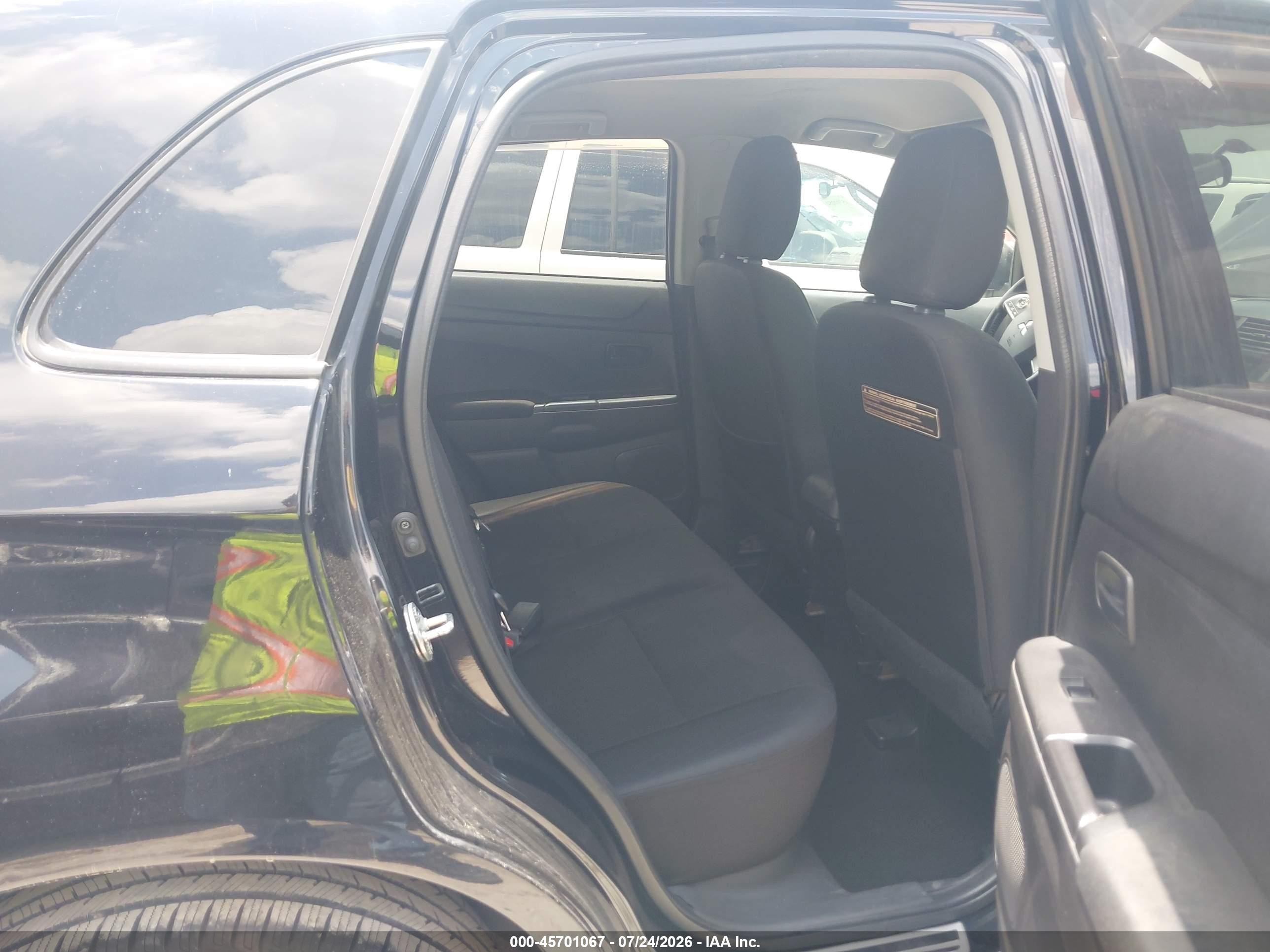 2014 Mitsubishi Outlander Sport Es Black vin: 4A4AP3AU3EE010995