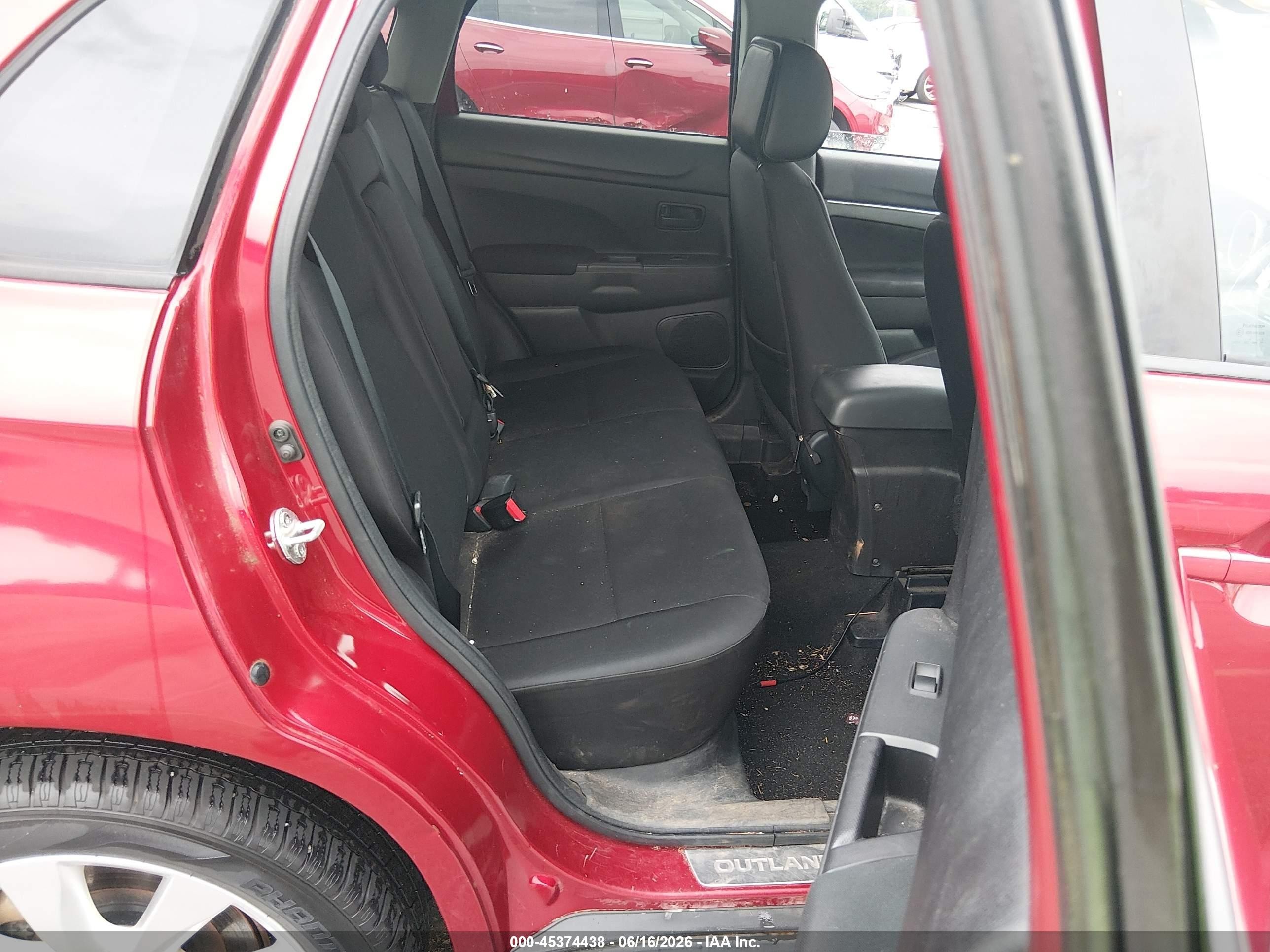 2014 Mitsubishi Outlander Sport Es Red vin: 4A4AP3AU3EE014304