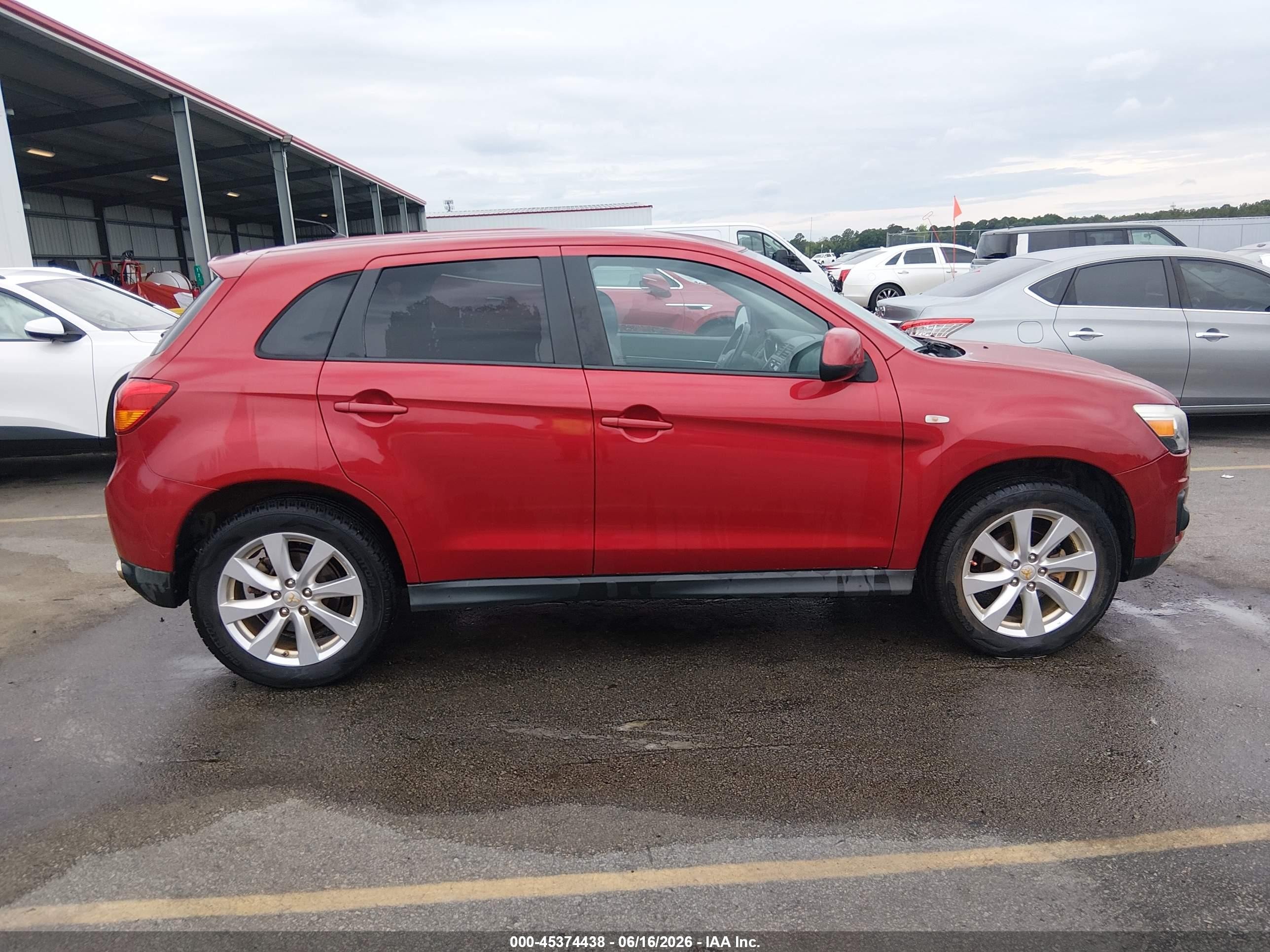 2014 Mitsubishi Outlander Sport Es Red vin: 4A4AP3AU3EE014304
