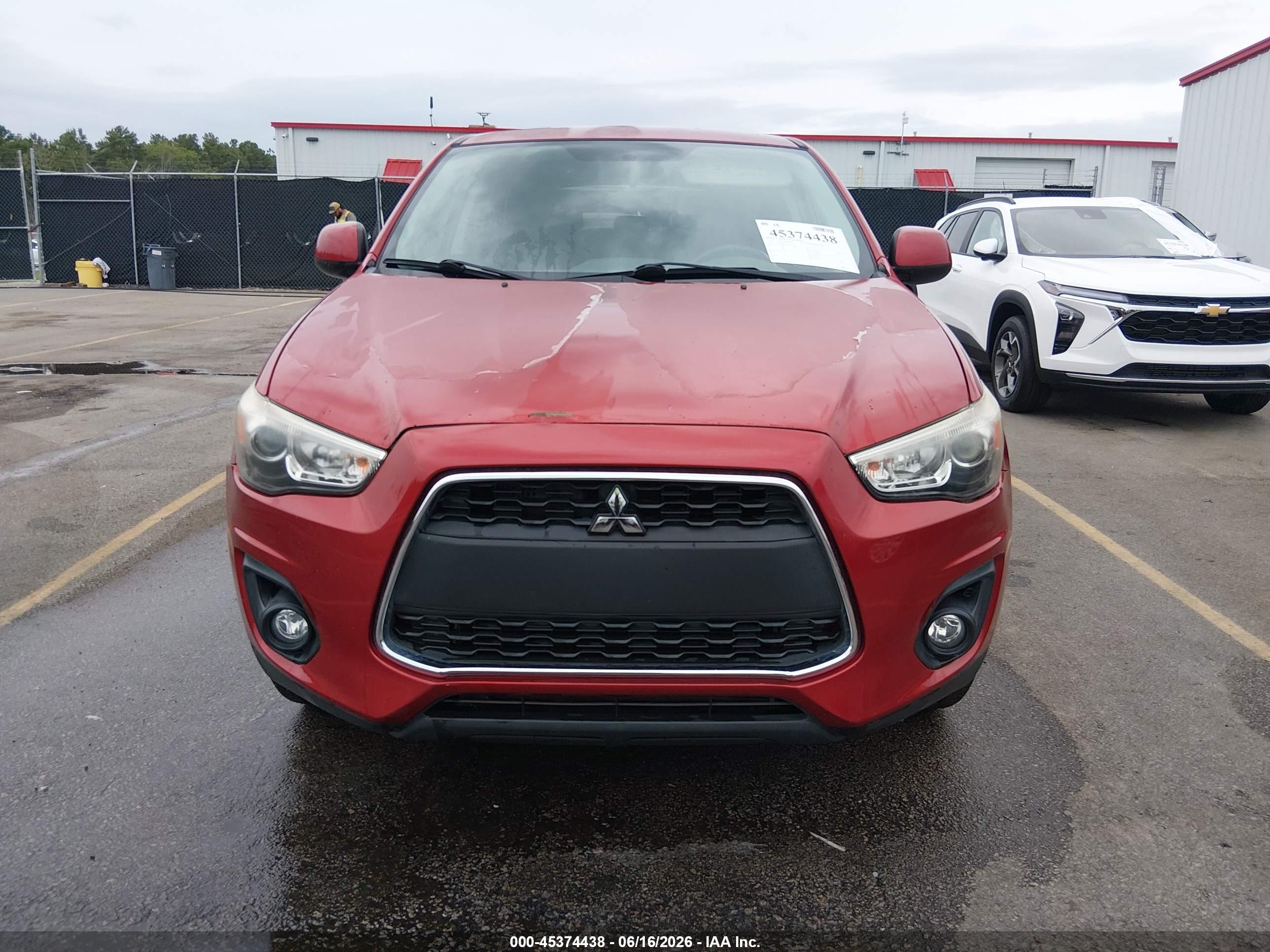 2014 Mitsubishi Outlander Sport Es Red vin: 4A4AP3AU3EE014304