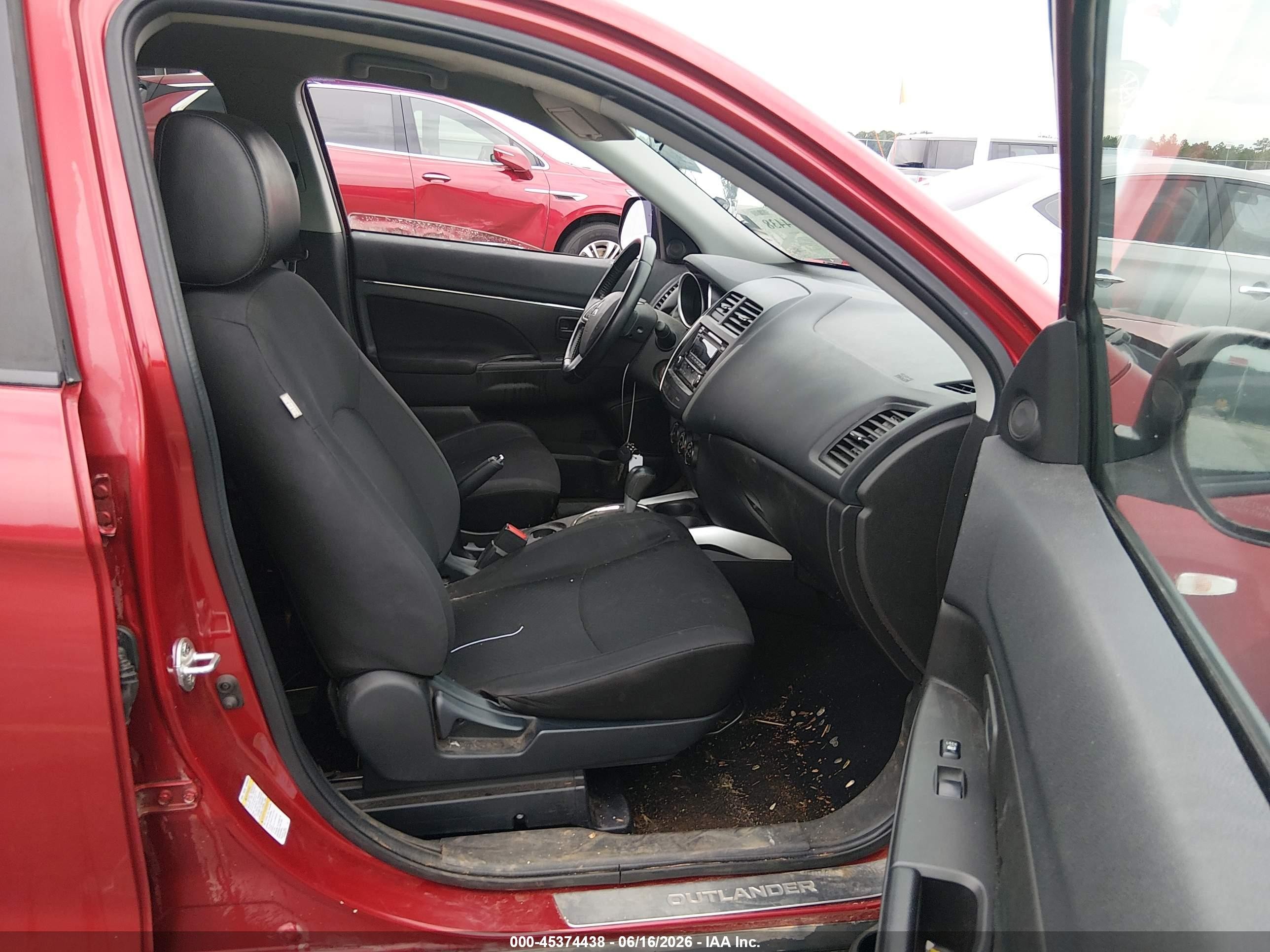 2014 Mitsubishi Outlander Sport Es Red vin: 4A4AP3AU3EE014304