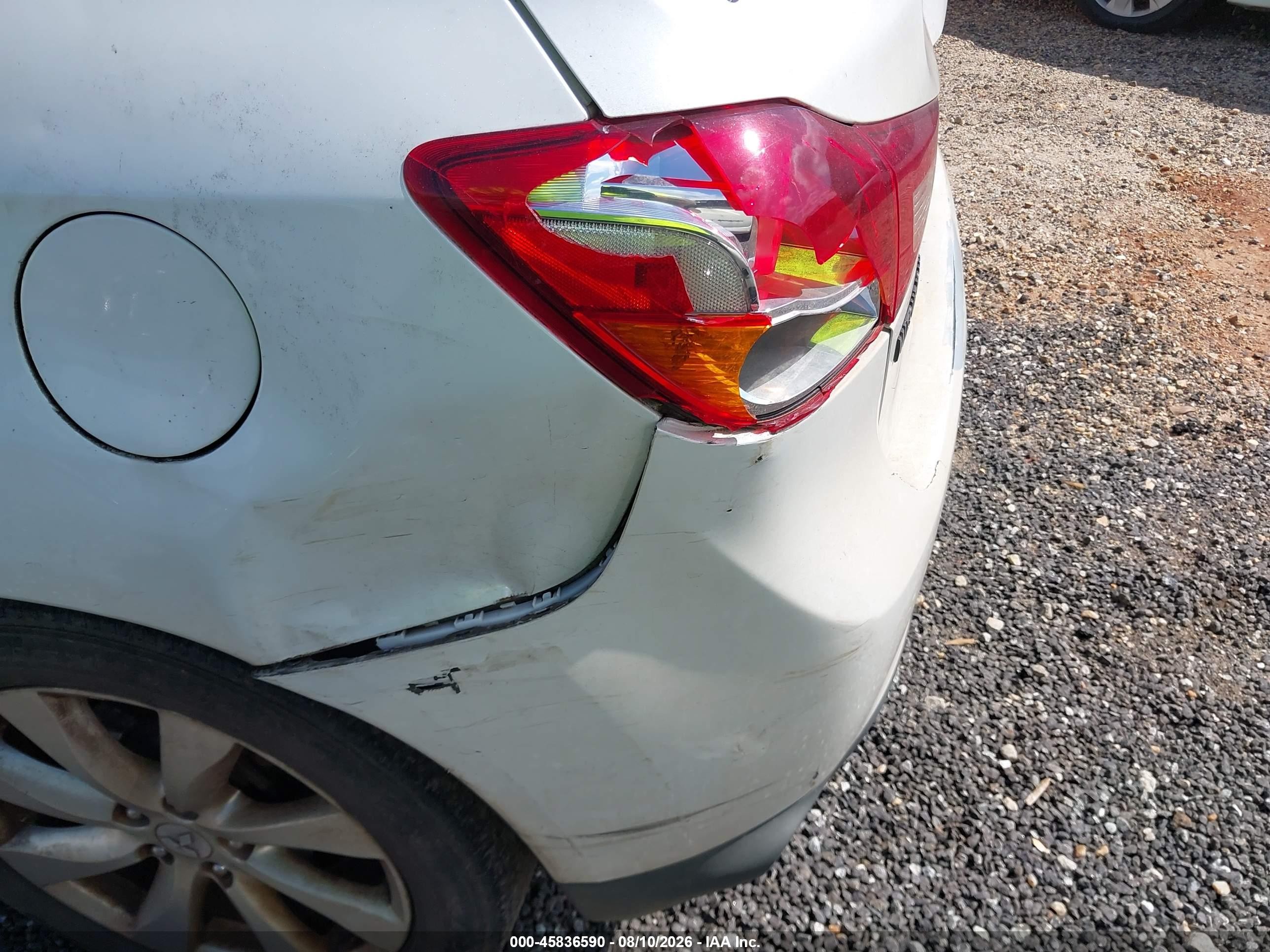 2014 Mitsubishi Outlander Sport Es White vin: 4A4AP3AU3EE032737
