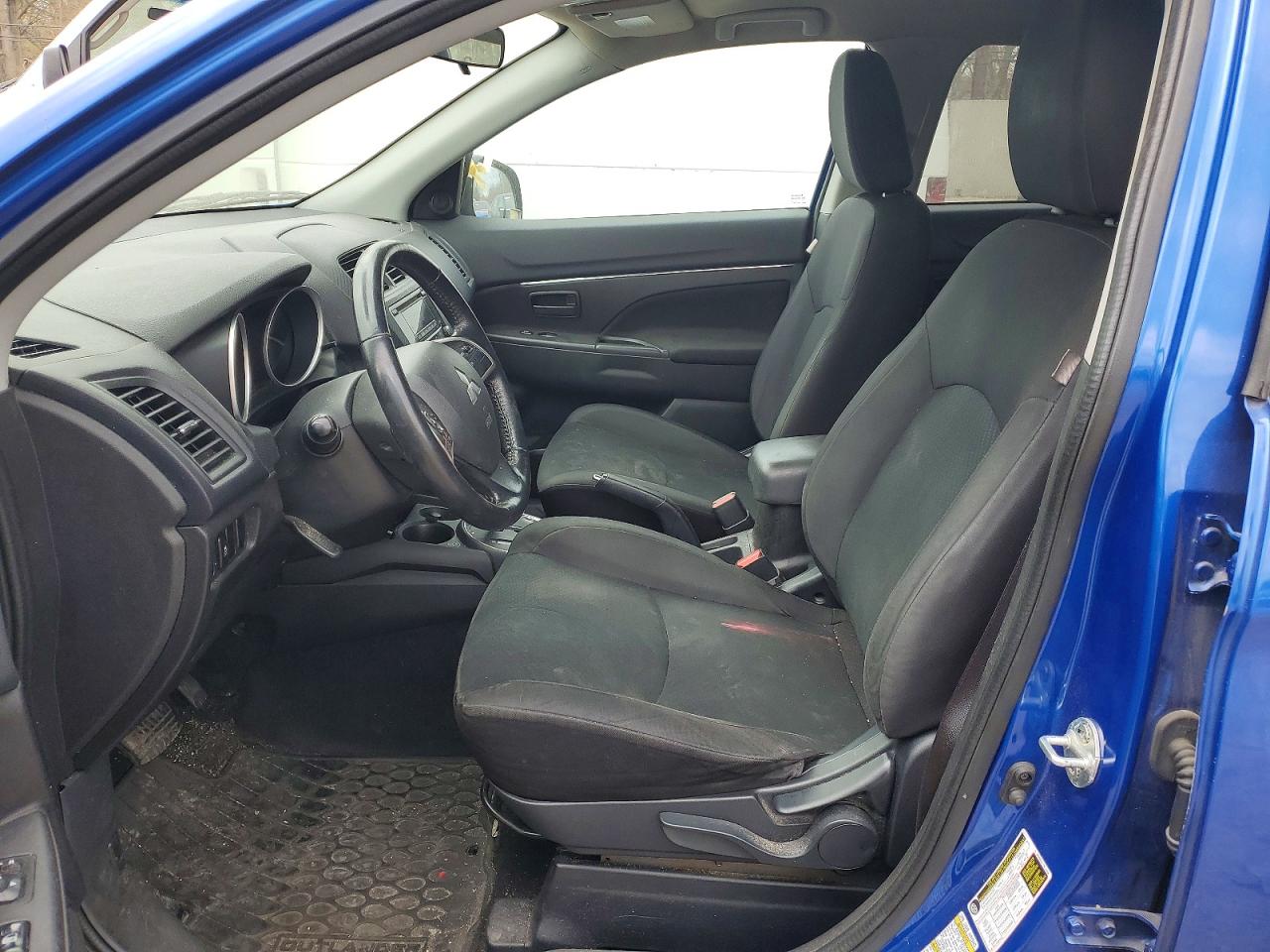2015 Mitsubishi Outlander Sport Es Синий vin: 4A4AP3AU3FE017382