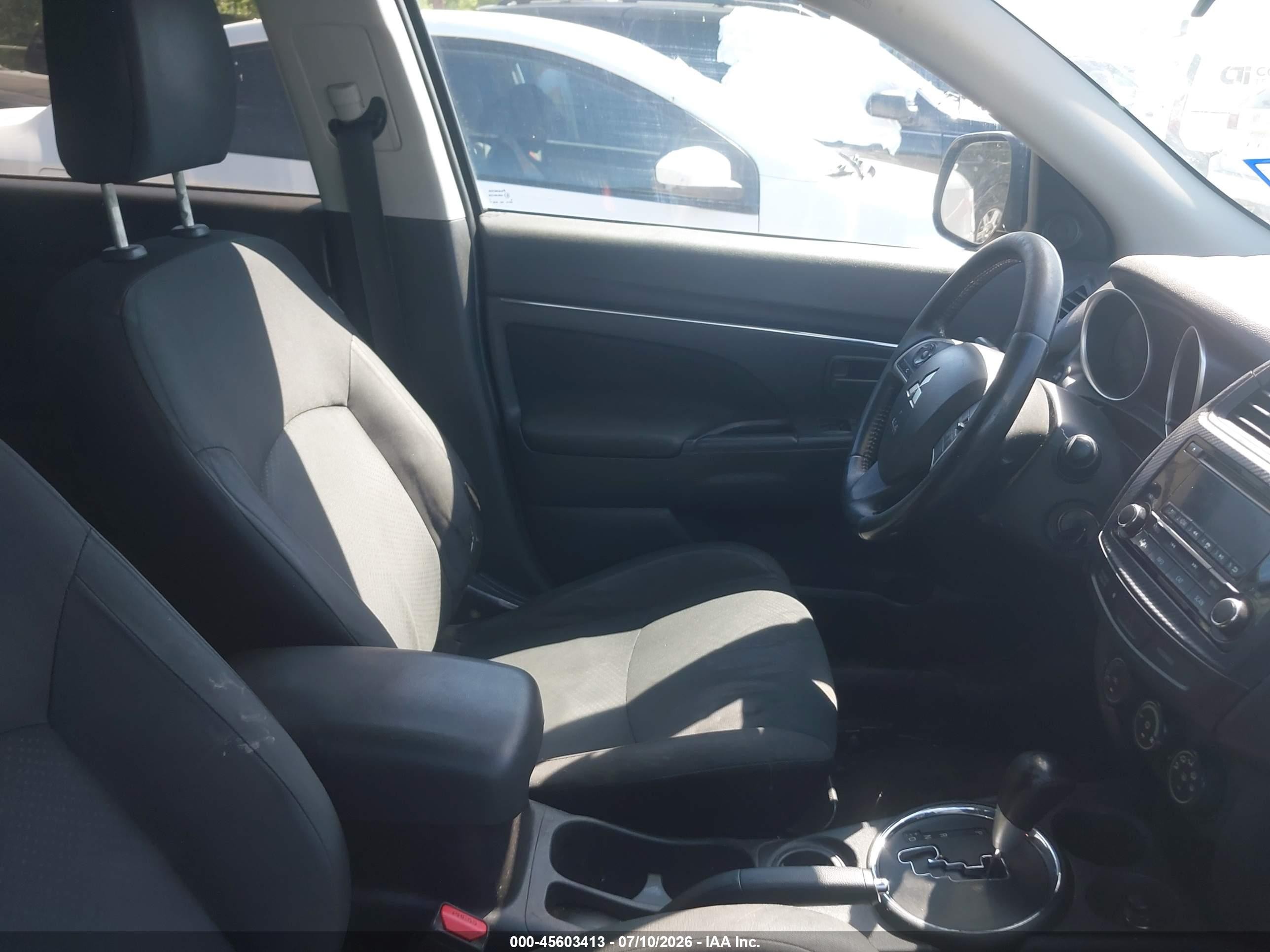 2015 Mitsubishi Outlander Sport Es Black vin: 4A4AP3AU3FE025501