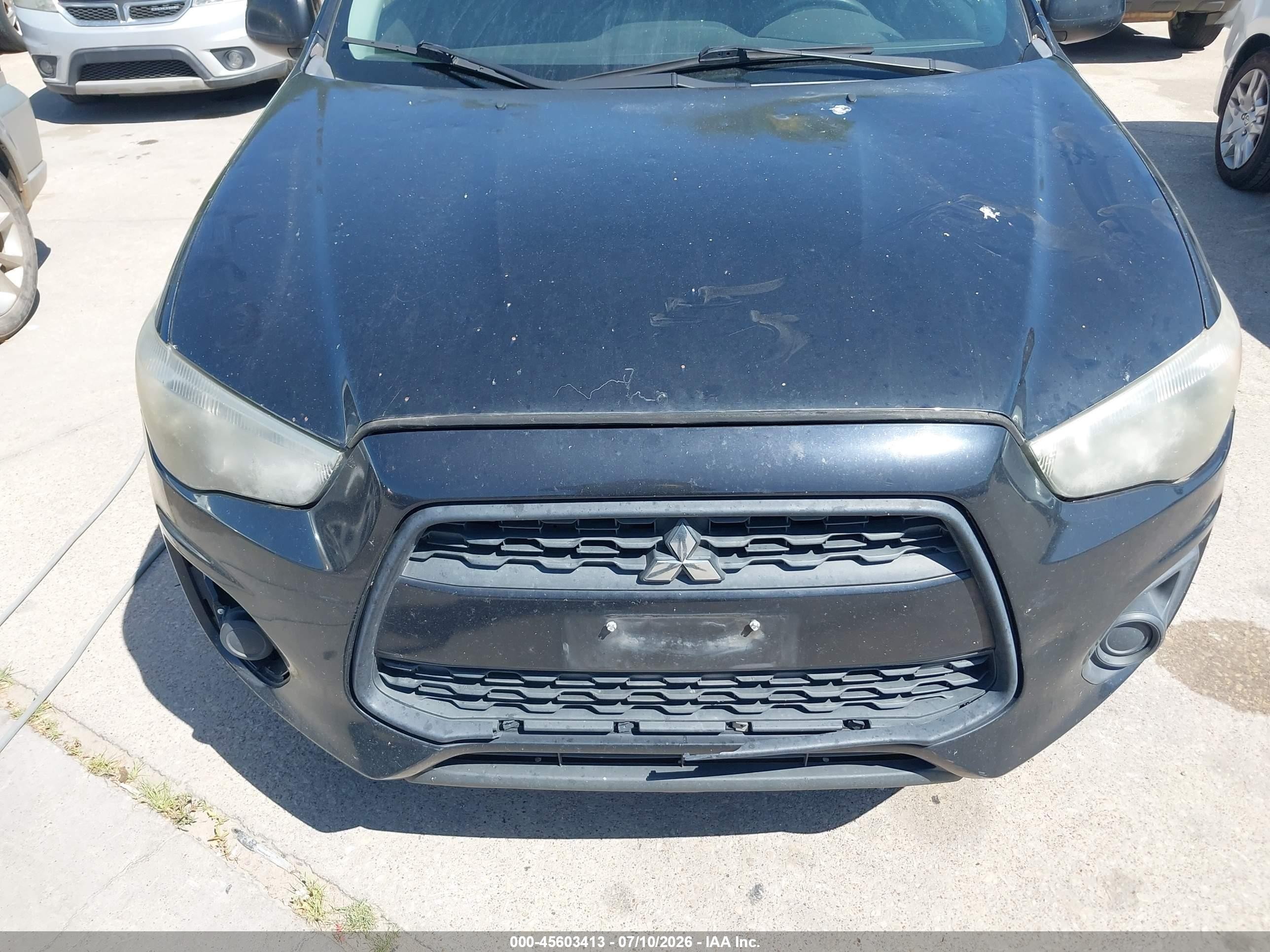 2015 Mitsubishi Outlander Sport Es Black vin: 4A4AP3AU3FE025501
