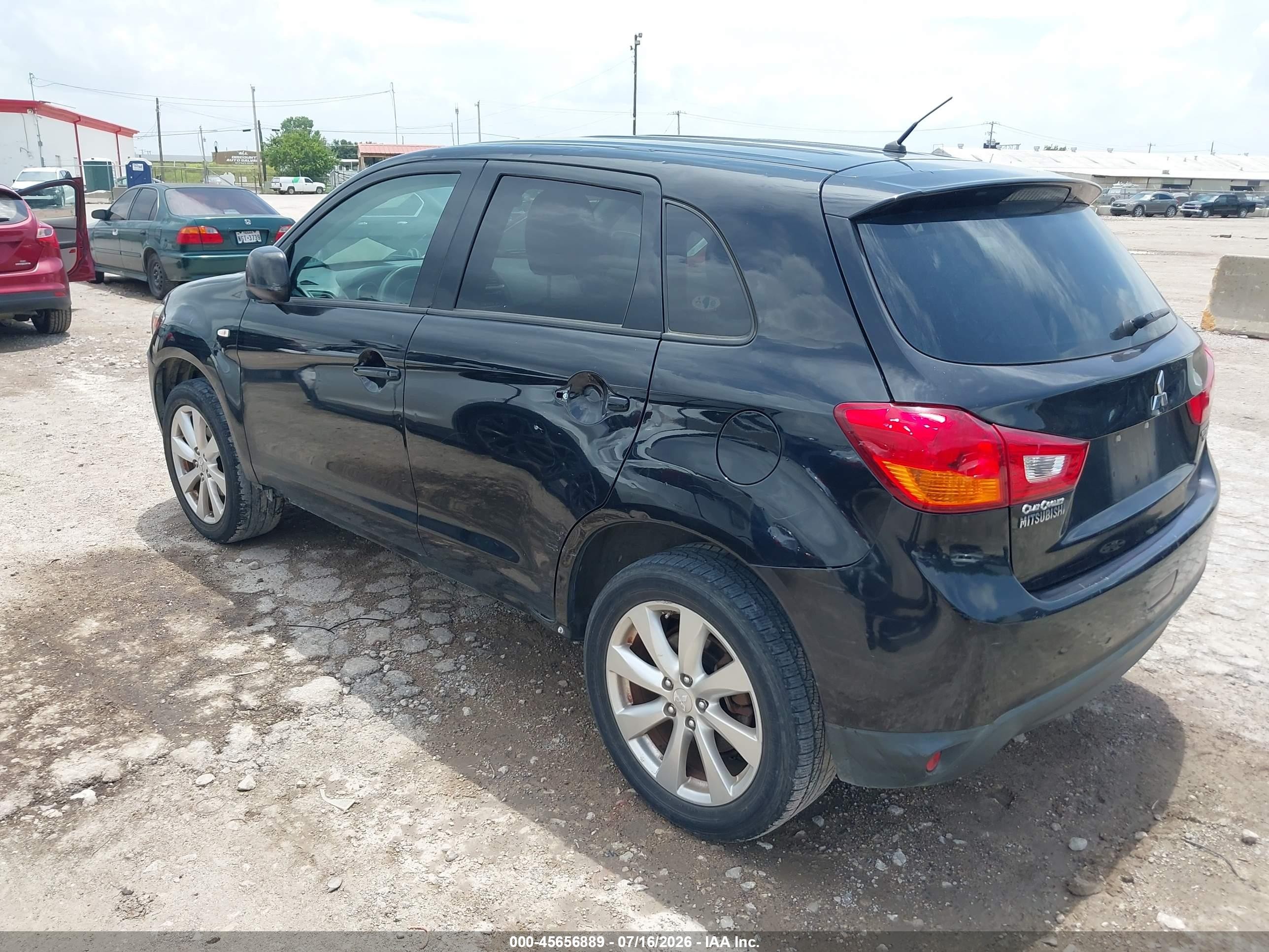 2015 Mitsubishi Outlander Sport Es Black vin: 4A4AP3AU3FE044887