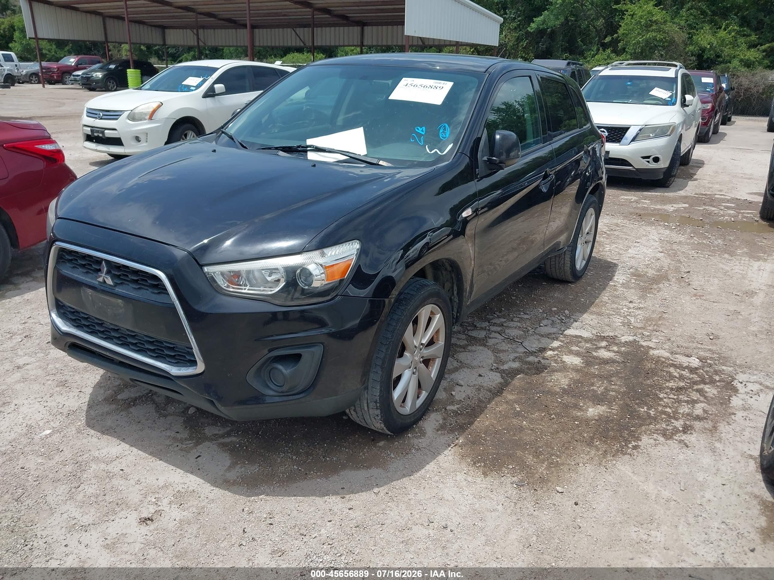 2015 Mitsubishi Outlander Sport Es Black vin: 4A4AP3AU3FE044887
