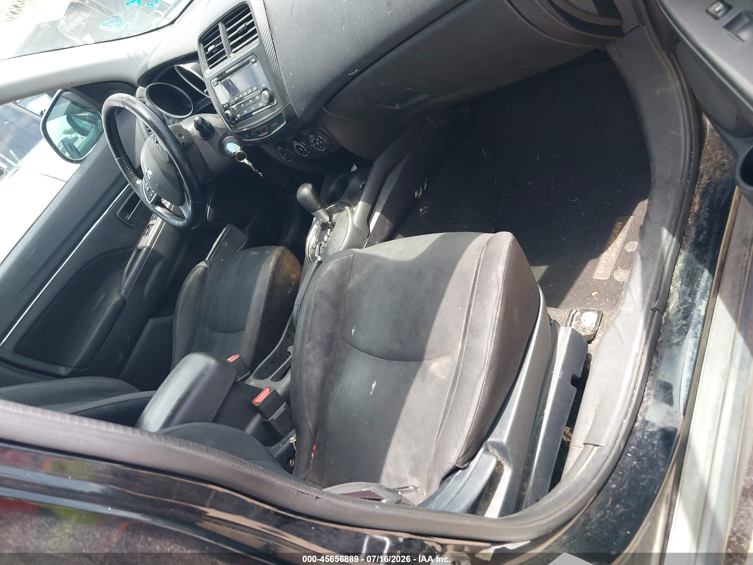2015 Mitsubishi Outlander Sport Es Black vin: 4A4AP3AU3FE044887