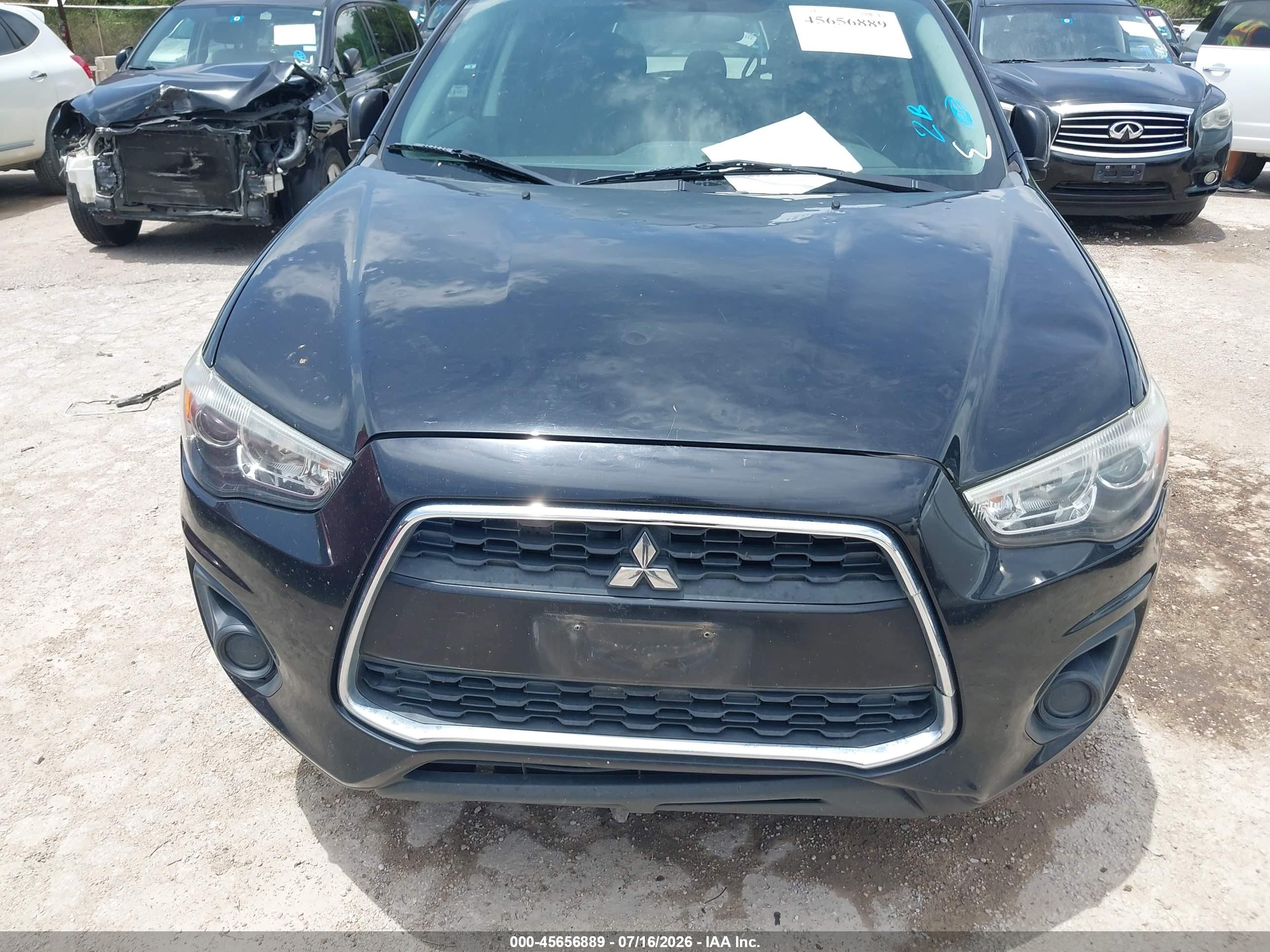 2015 Mitsubishi Outlander Sport Es Black vin: 4A4AP3AU3FE044887
