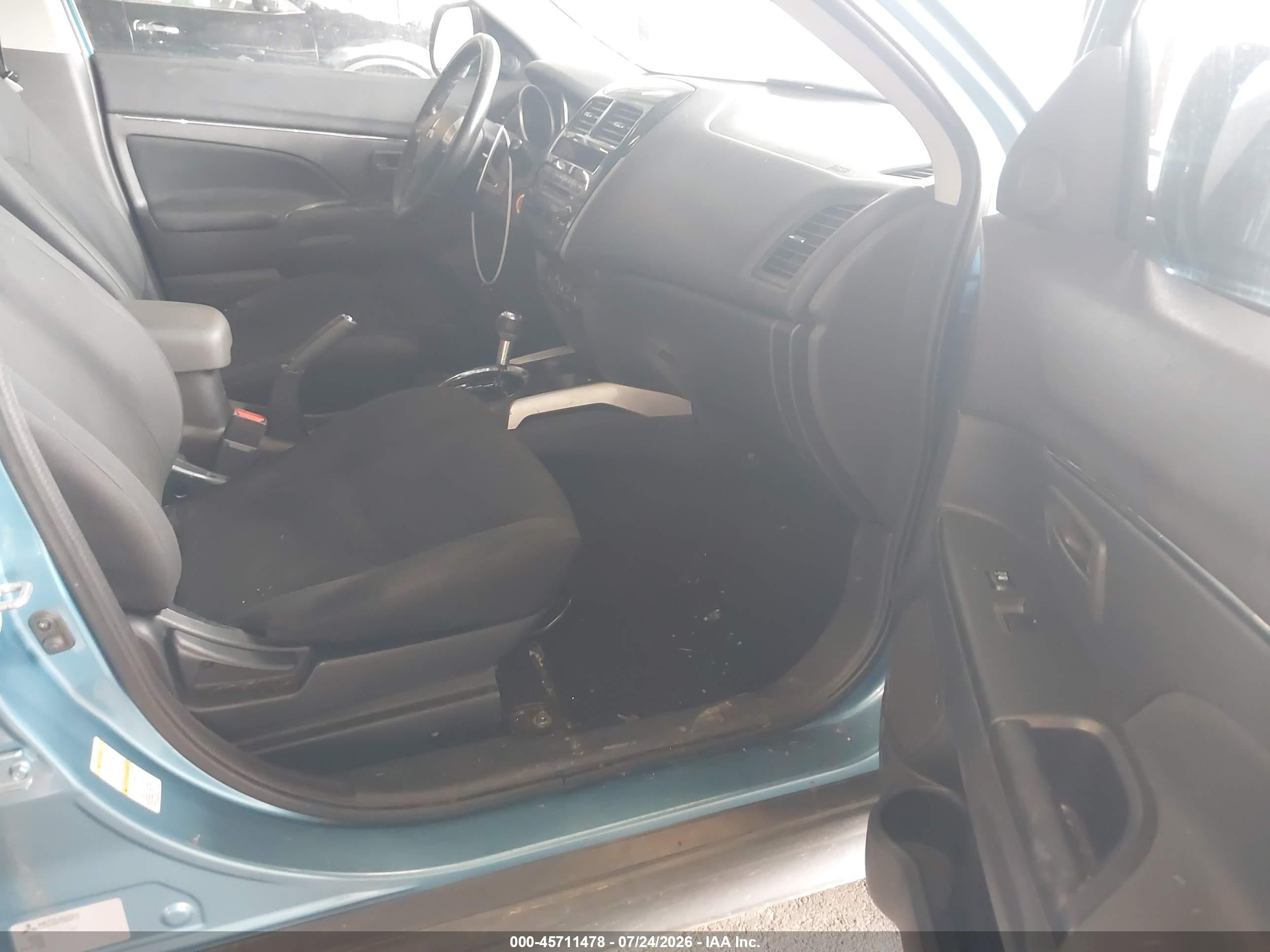 2013 Mitsubishi Outlander Sport Es Blue vin: 4A4AP3AU4DE008896
