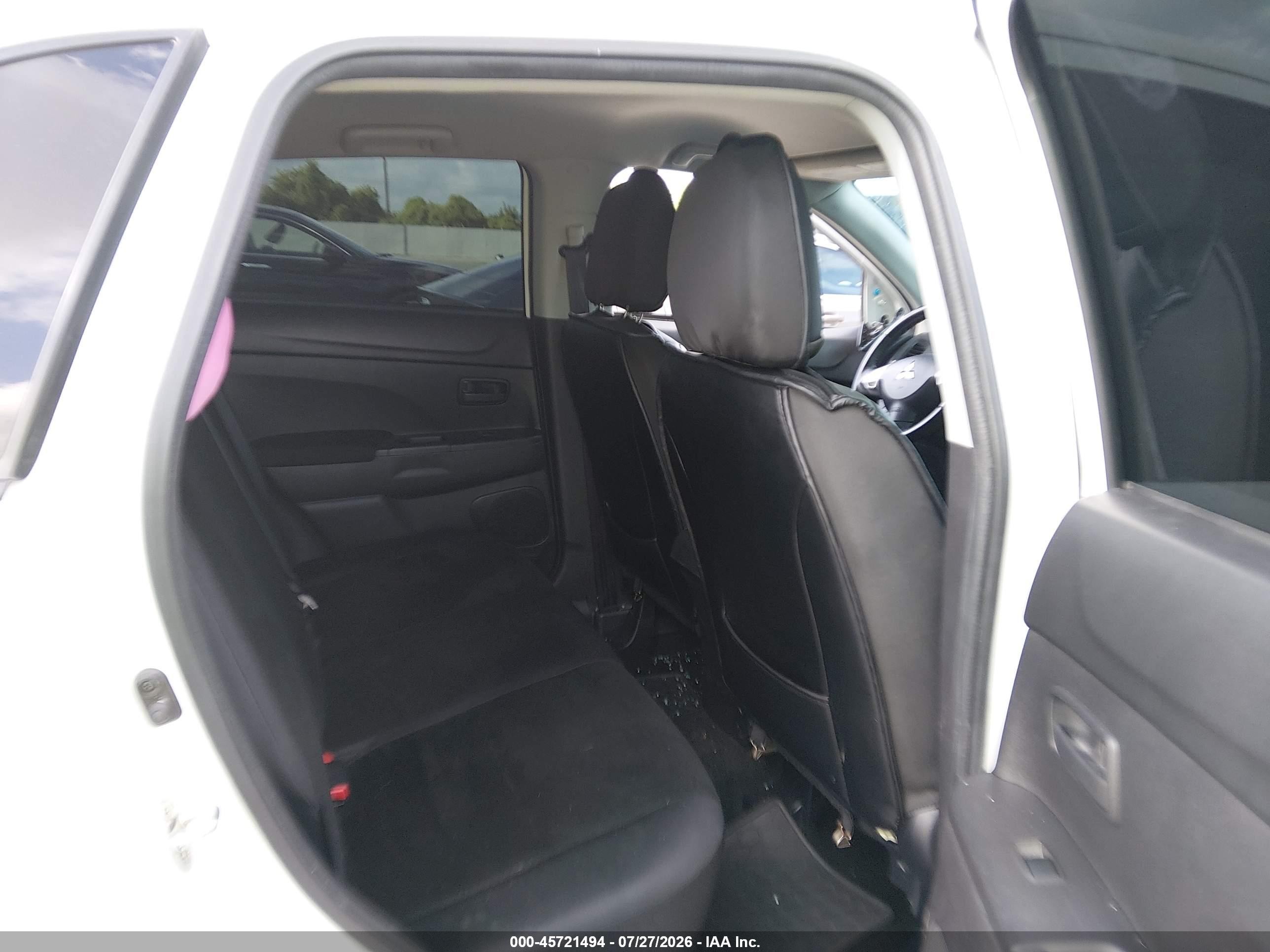 2013 Mitsubishi Outlander Sport Es White vin: 4A4AP3AU4DE013029