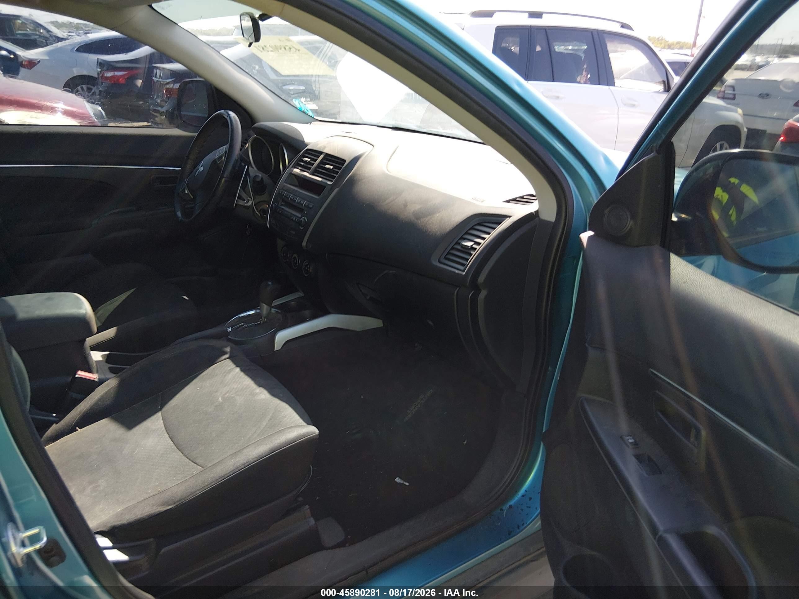 2013 Mitsubishi Outlander Sport Es Blue vin: 4A4AP3AU4DE024239