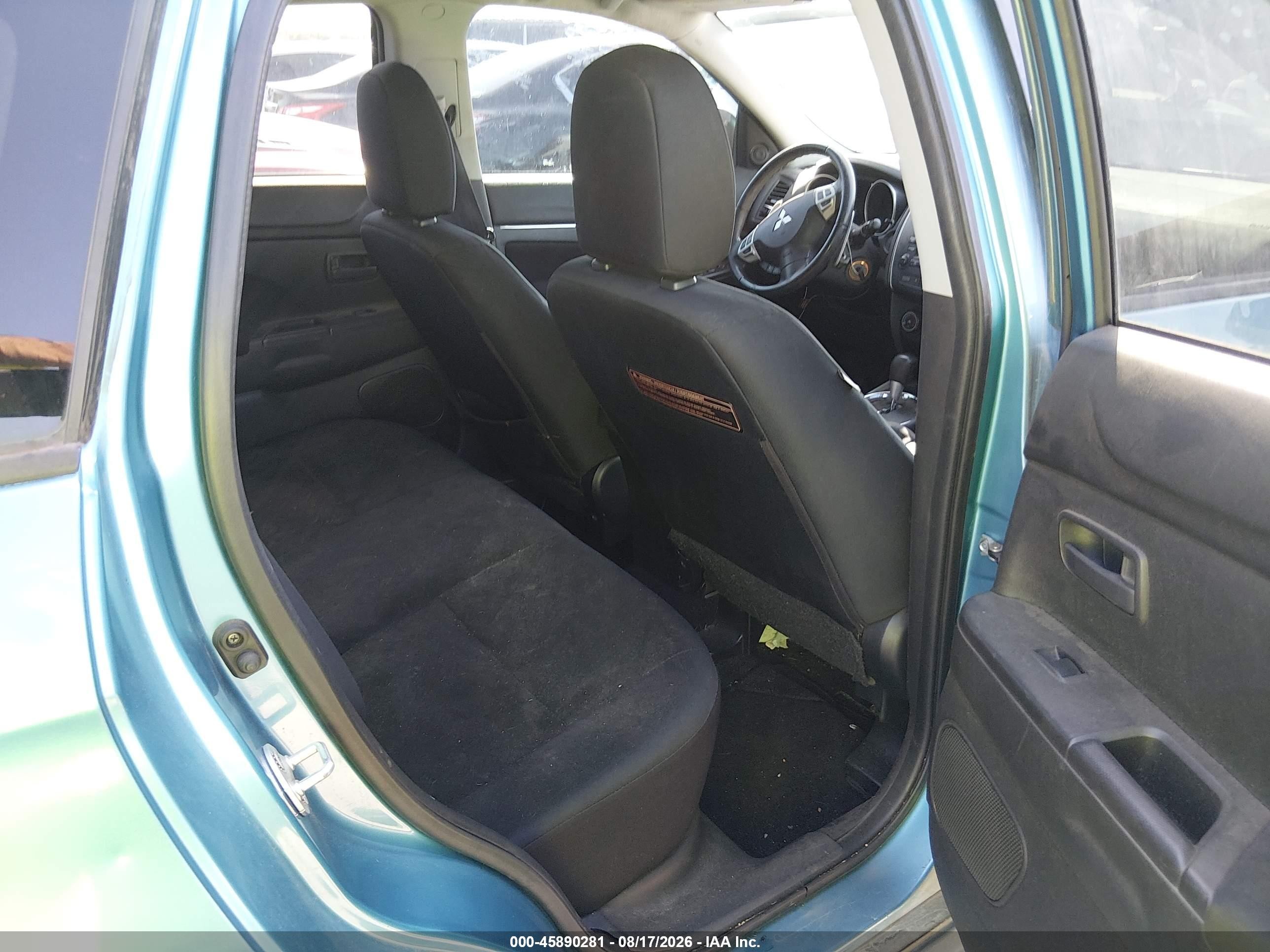 2013 Mitsubishi Outlander Sport Es Blue vin: 4A4AP3AU4DE024239