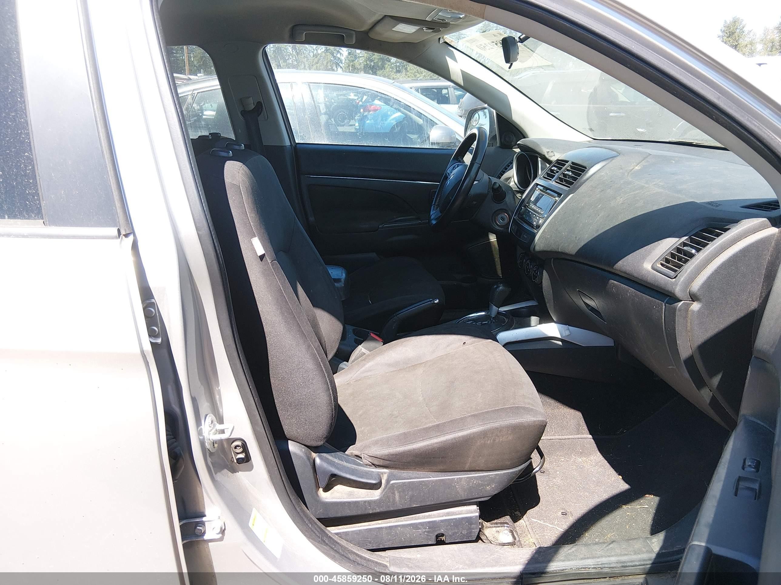 2014 Mitsubishi Outlander Sport Es Silver vin: 4A4AP3AU4EE003859