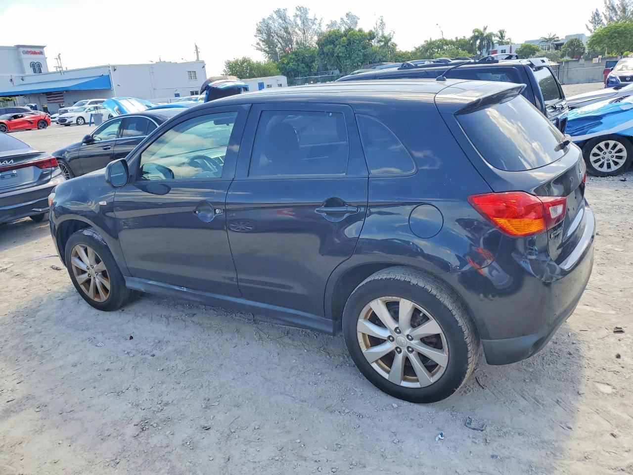 2014 Mitsubishi Outlander Sport Es Black vin: 4A4AP3AU4EE006082