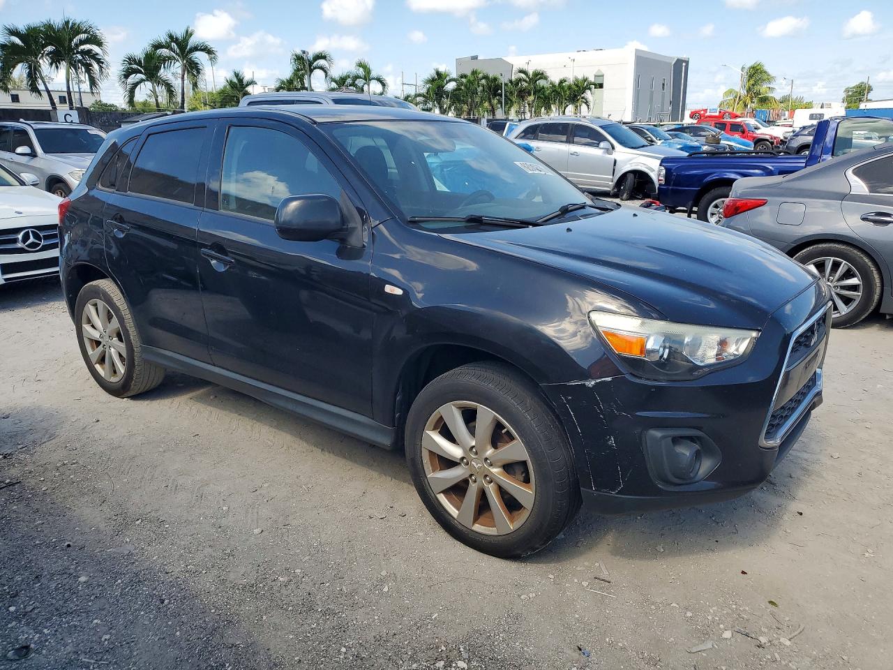 2014 Mitsubishi Outlander Sport Es Black vin: 4A4AP3AU4EE006082