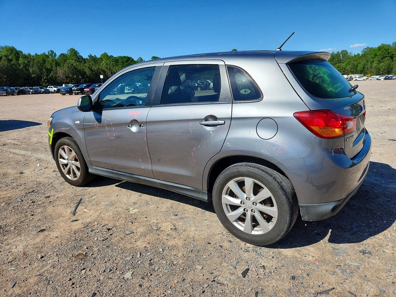 2014 Mitsubishi Outlander Sport Es Gray vin: 4A4AP3AU4EE010424
