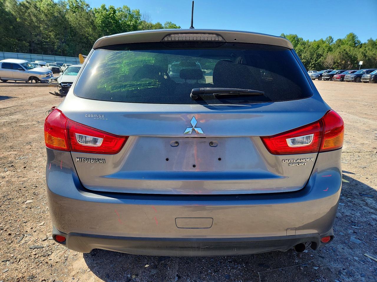 2014 Mitsubishi Outlander Sport Es Gray vin: 4A4AP3AU4EE010424