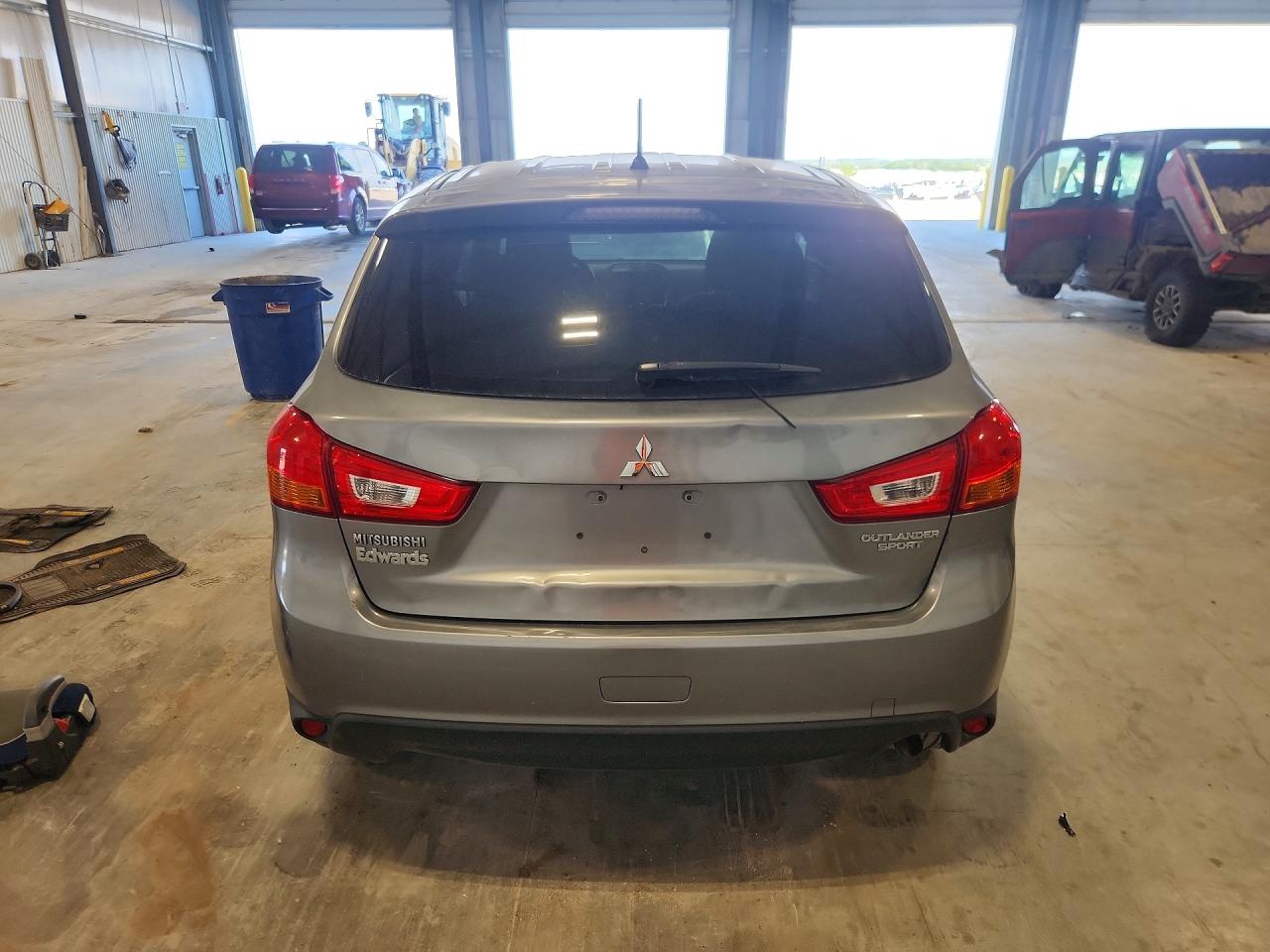 2014 Mitsubishi Outlander Sport Es Gray vin: 4A4AP3AU4EE023058