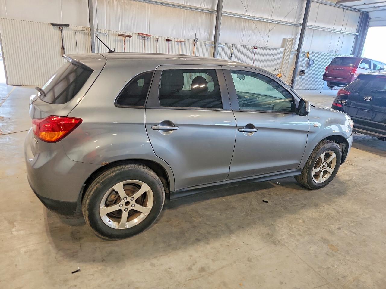 2014 Mitsubishi Outlander Sport Es Gray vin: 4A4AP3AU4EE023058