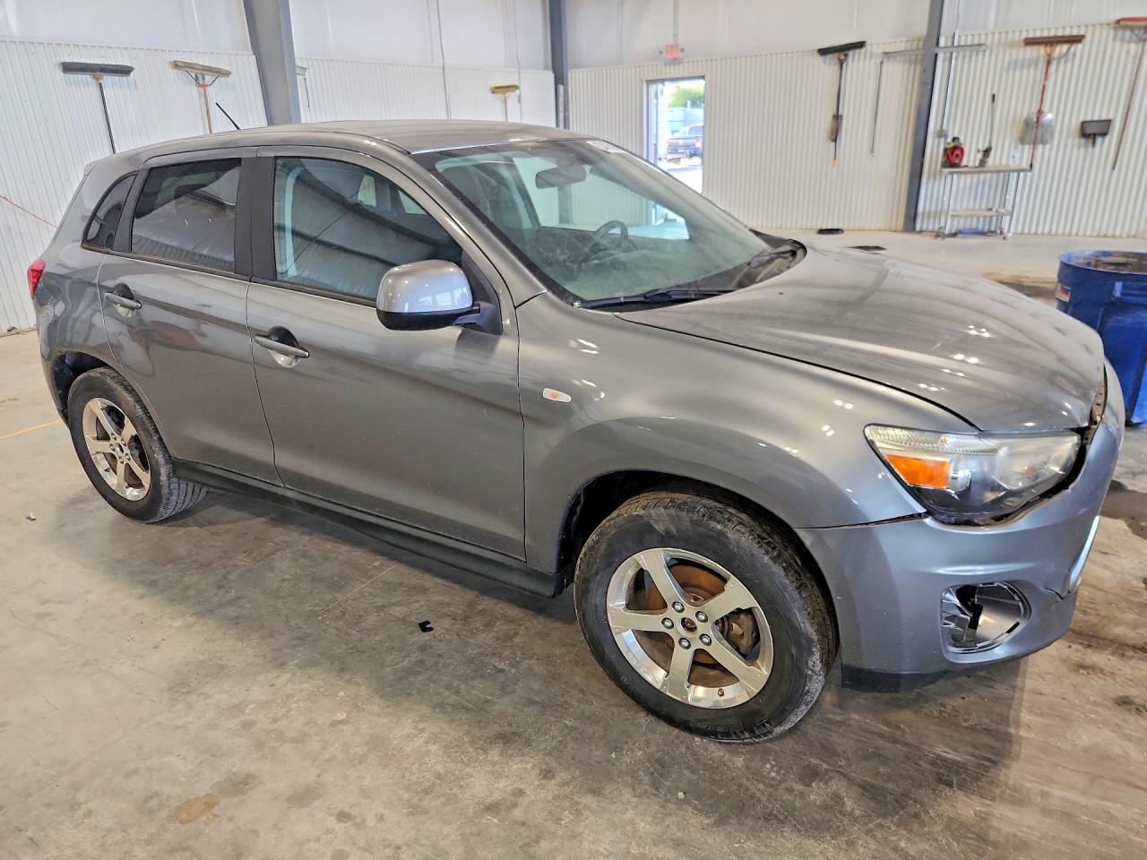 2014 Mitsubishi Outlander Sport Es Gray vin: 4A4AP3AU4EE023058