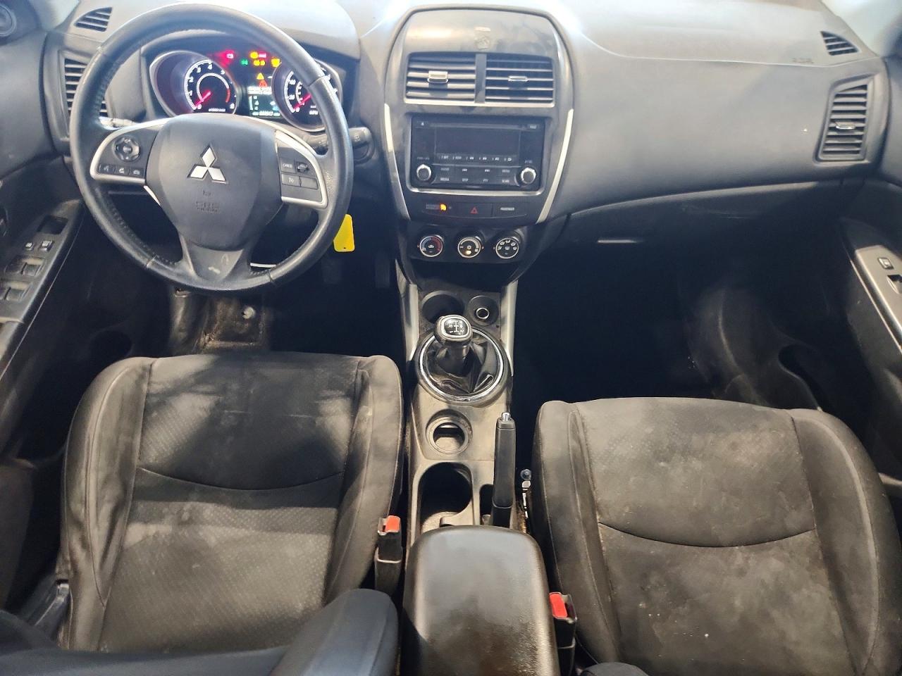 2014 Mitsubishi Outlander Sport Es Gray vin: 4A4AP3AU4EE023058